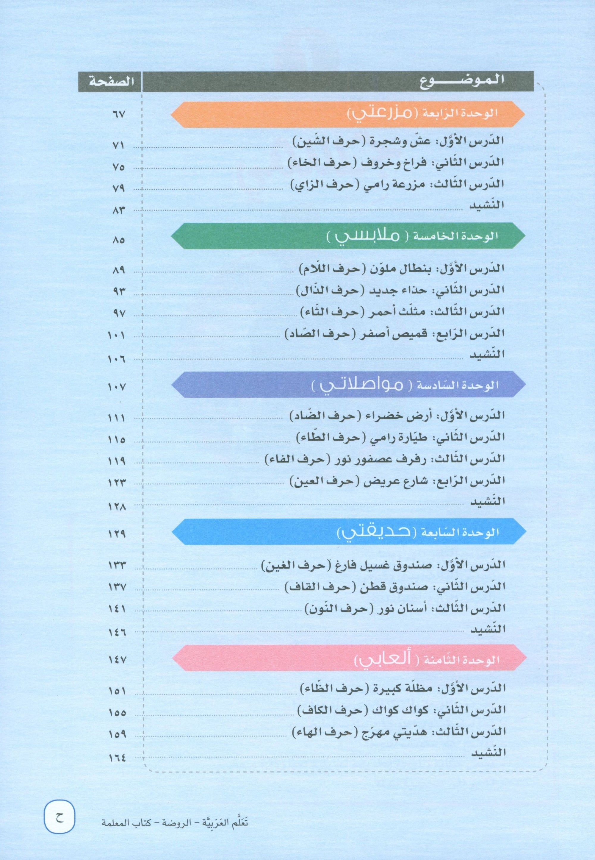 ICO Learn Arabic Teacher Book Level PreK تعلم العربية كتاب المعلم مرحلة الروضة