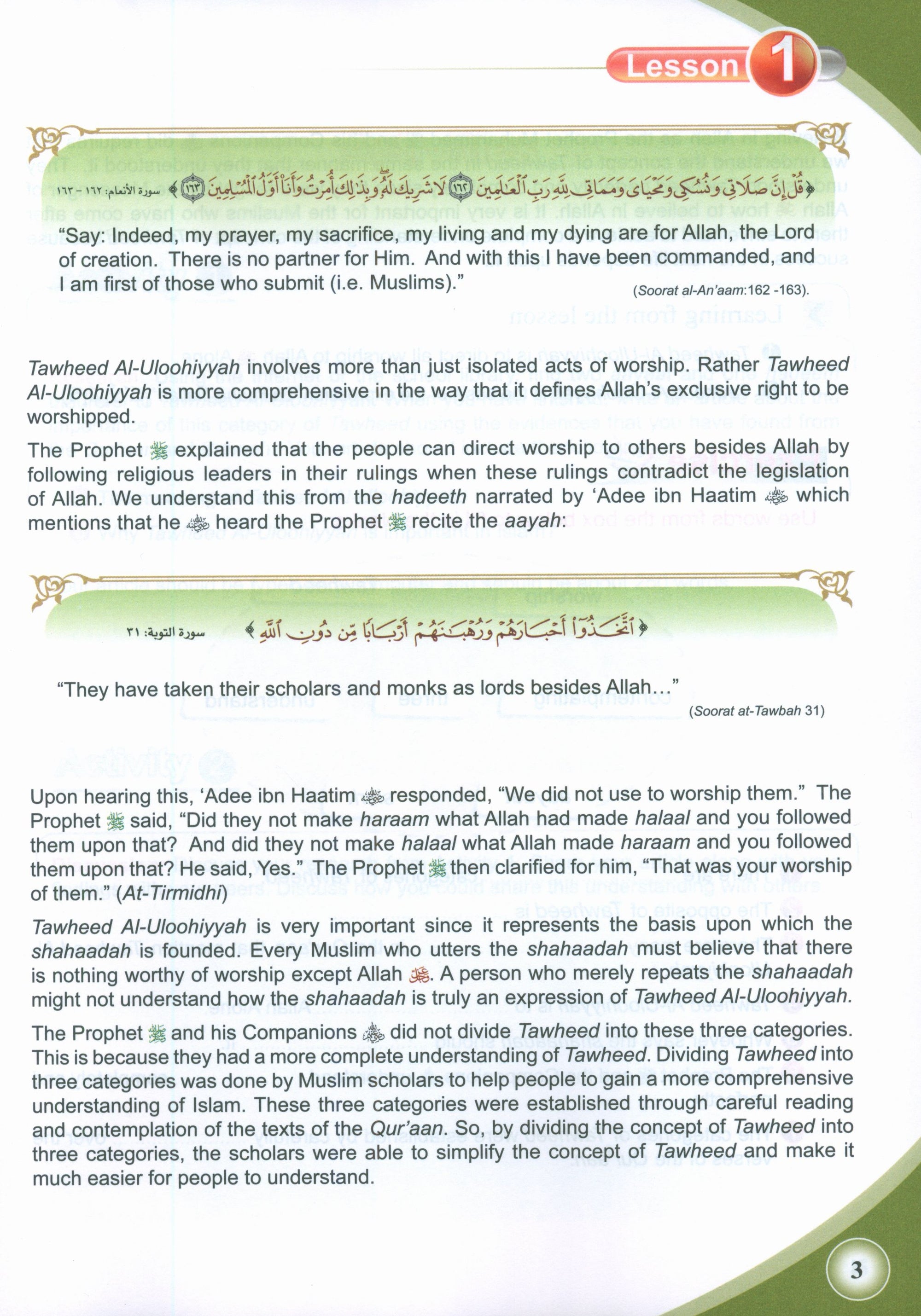 ICO Islamic Studies Textbook Level 8 Part 1