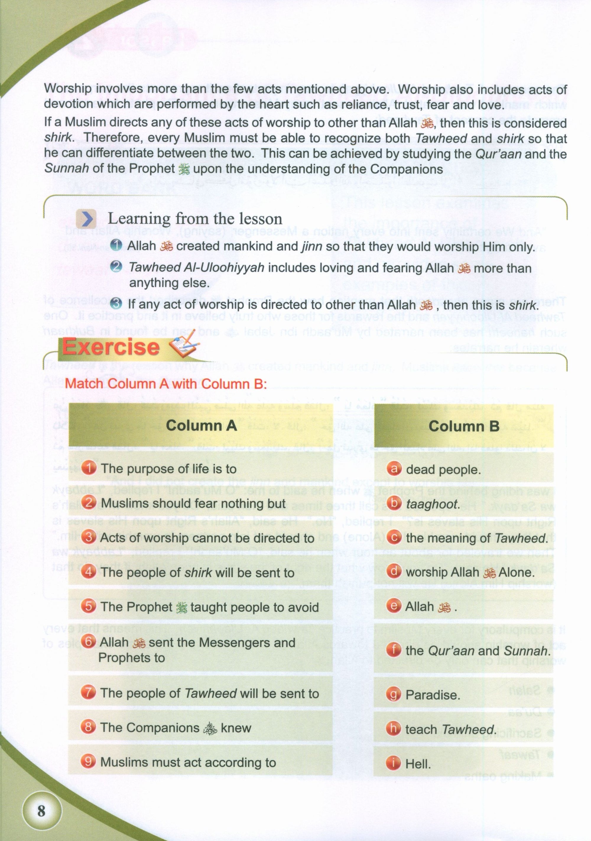 ICO Islamic Studies Textbook Level 8 Part 1