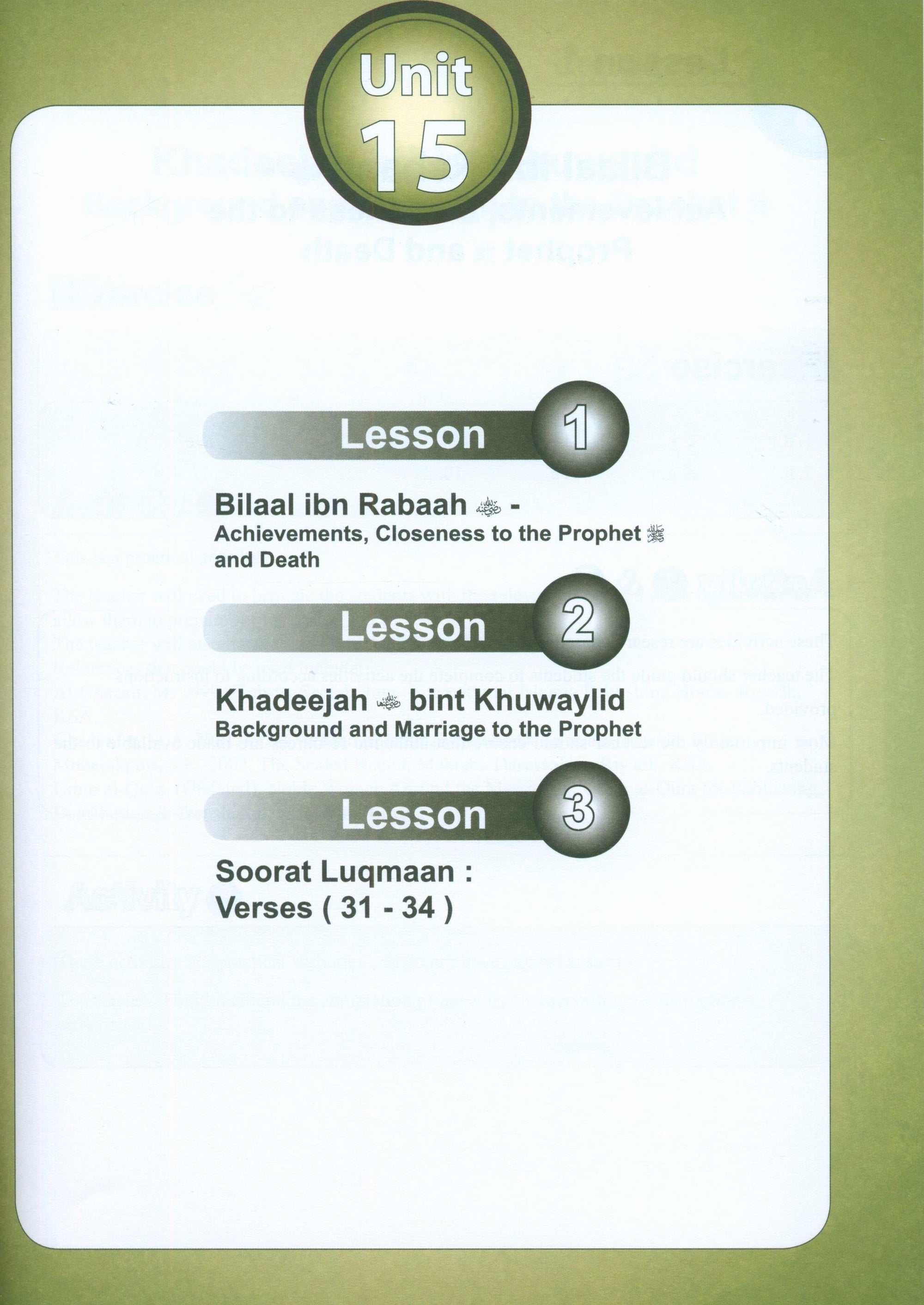 ICO Islamic Studies Teacher's Manual Level 7 Part 2