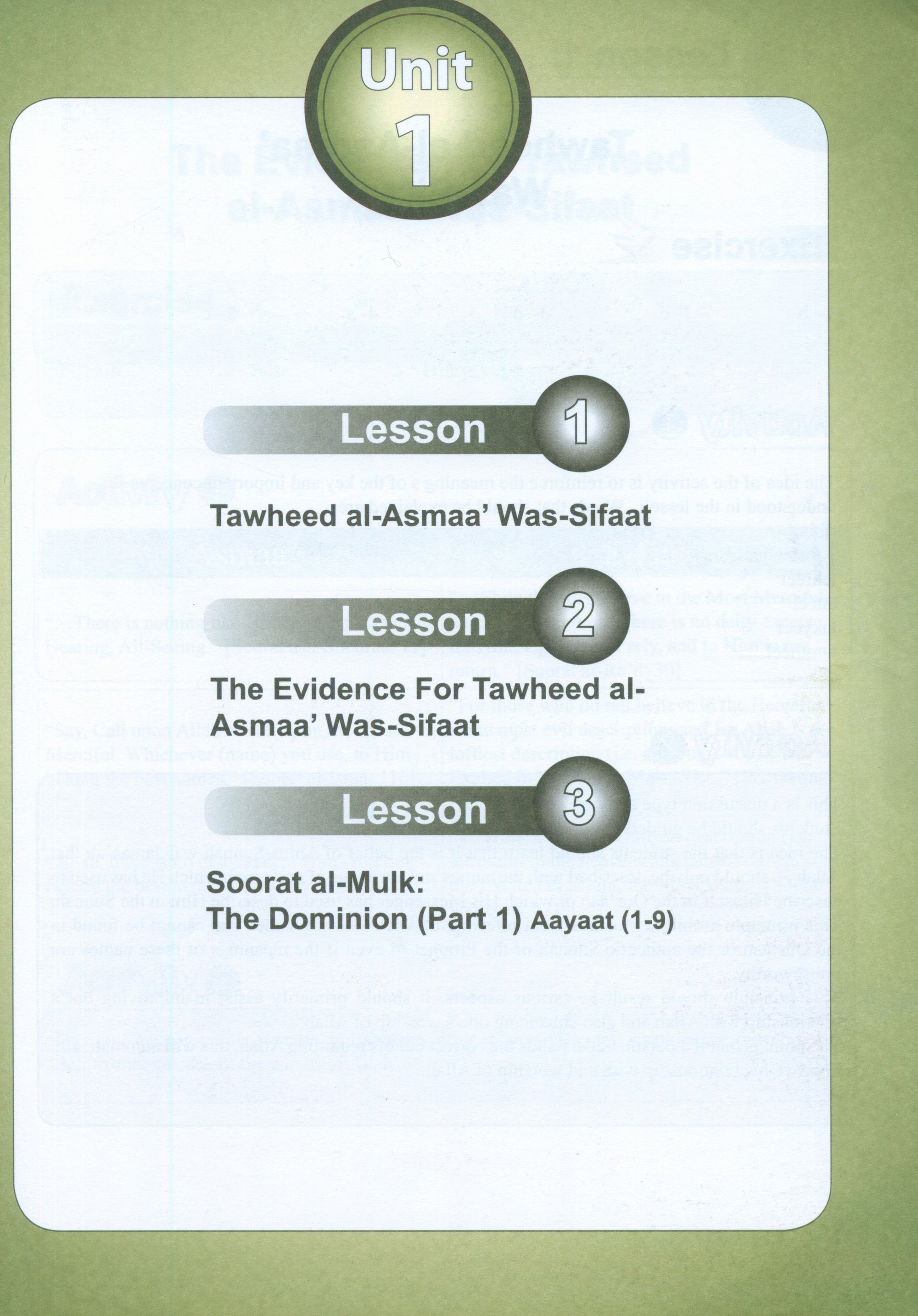 ICO Islamic Studies Teacher's Manual Level 9 Part 1