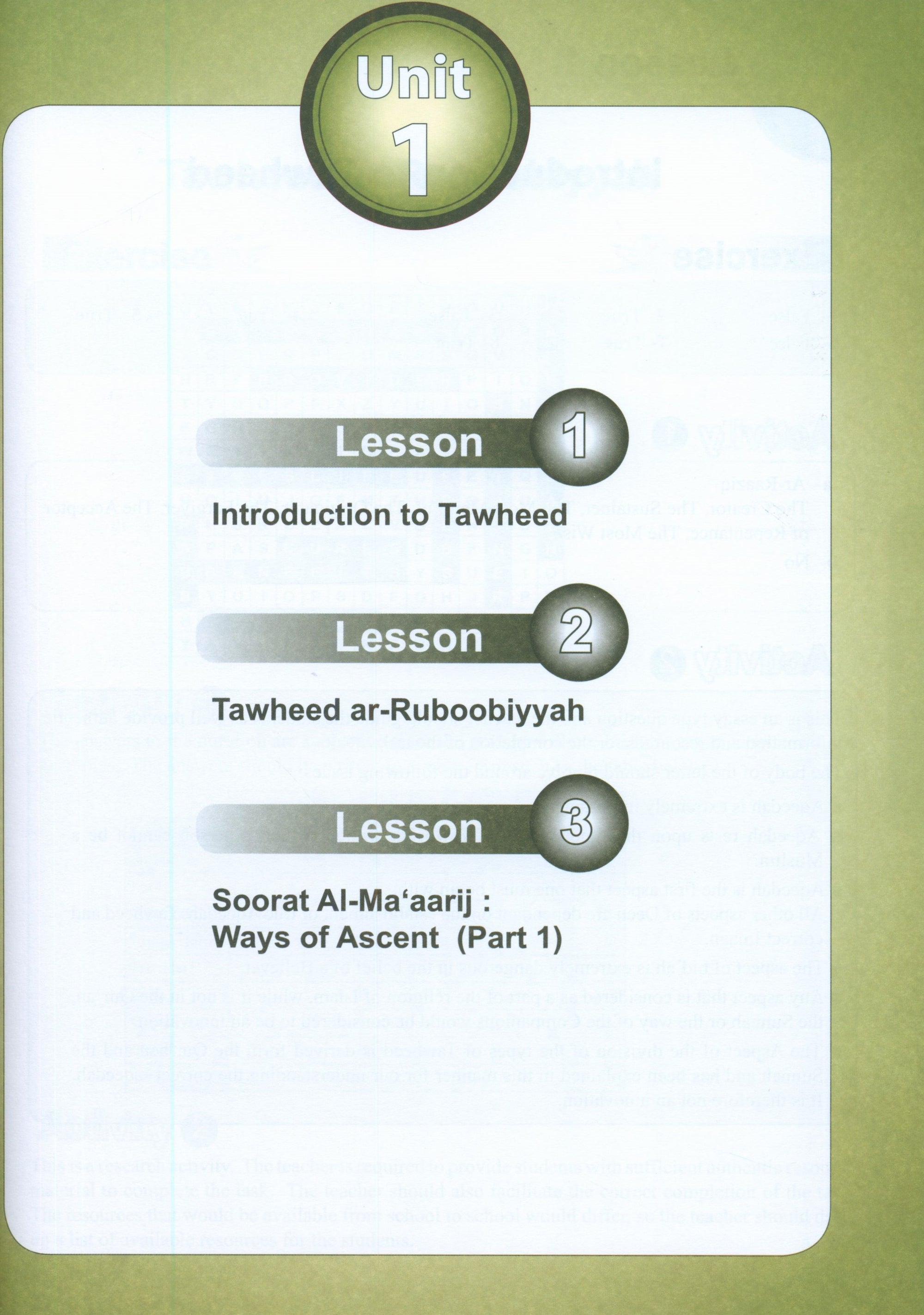 ICO Islamic Studies Teacher's Manual Level 7 Part 1