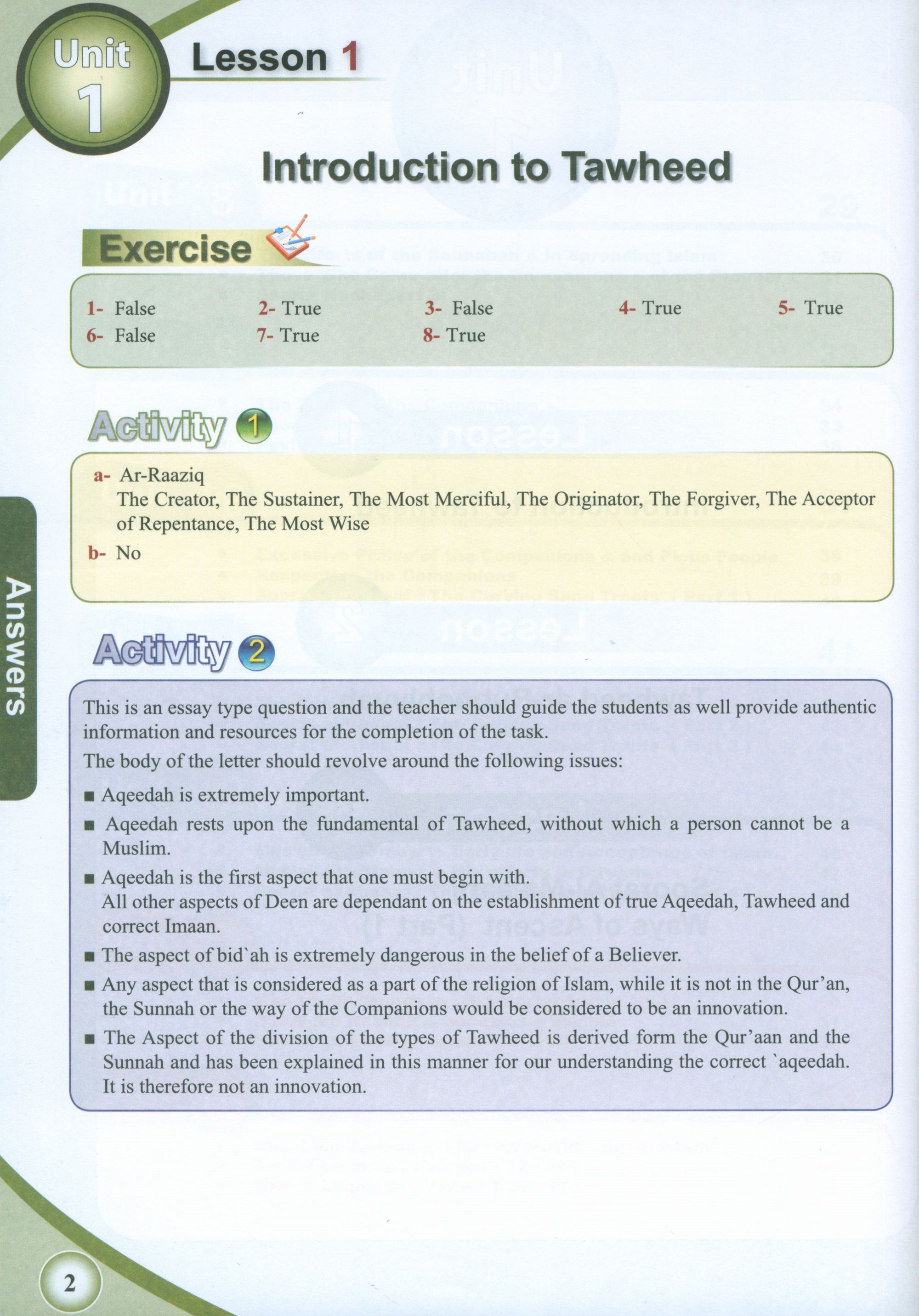 ICO Islamic Studies Teacher's Manual Level 7 Part 1