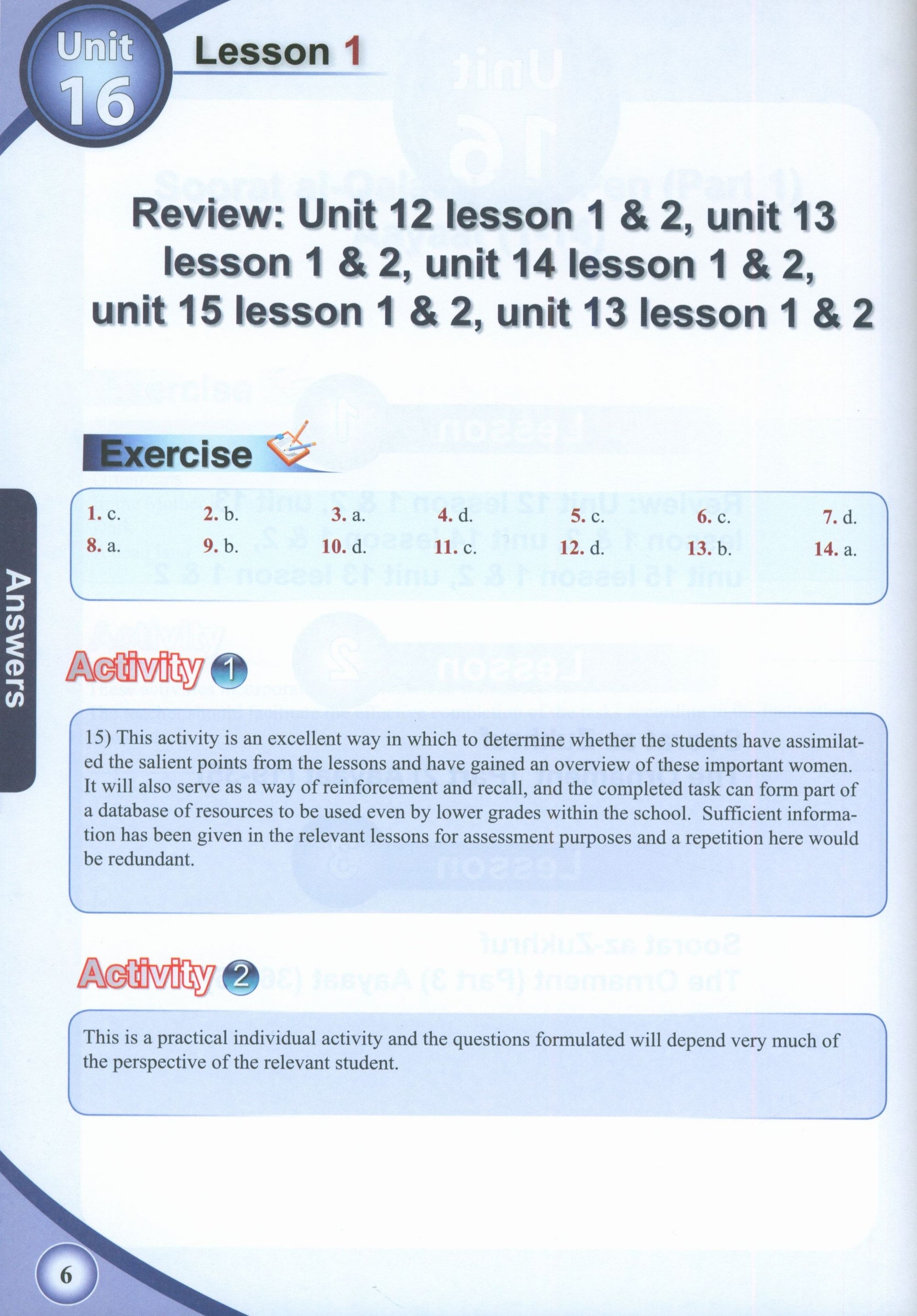 ICO Islamic Studies Teacher's Manual Level 8 Part 2