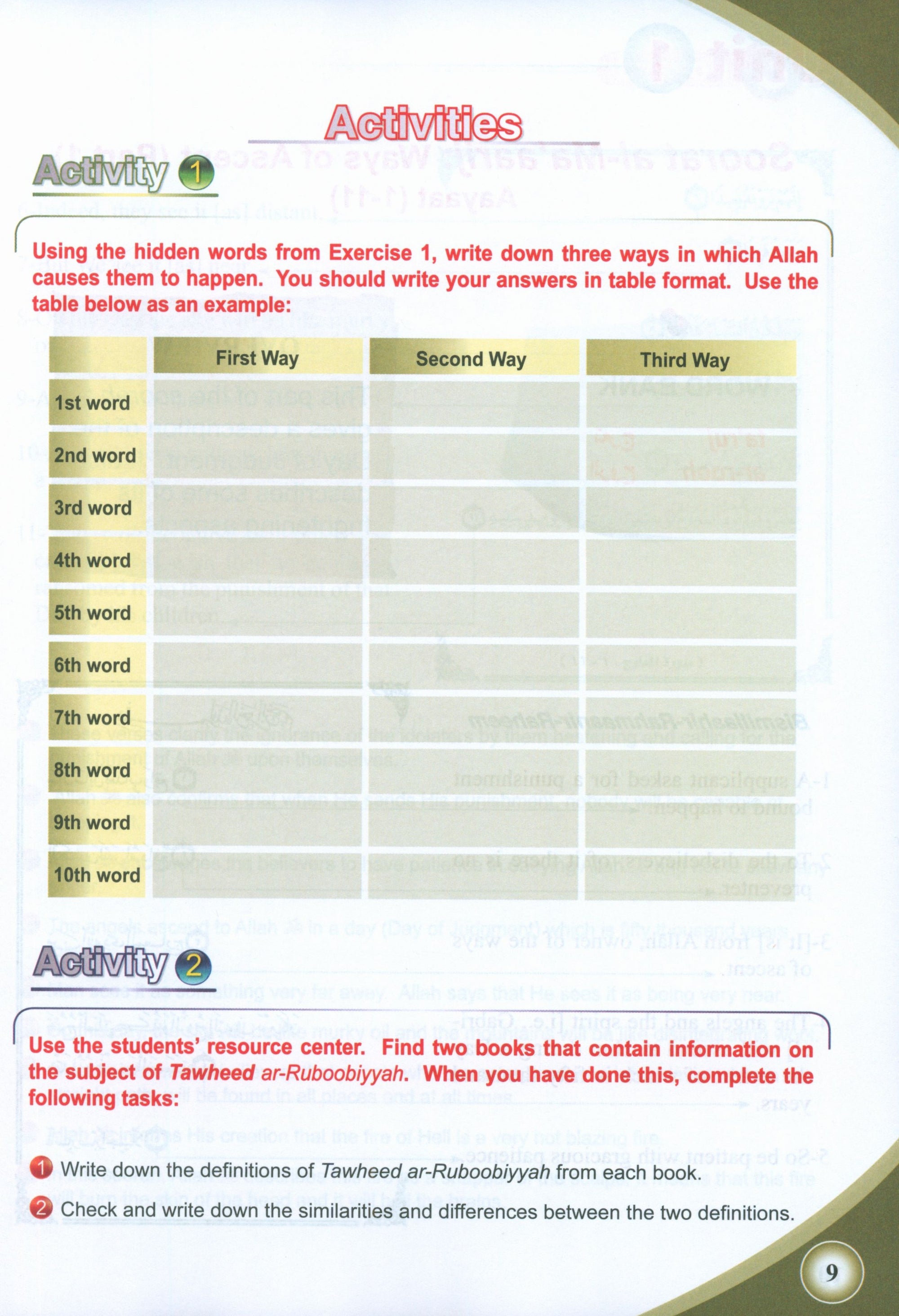 ICO Islamic Studies Textbook Level 7 Part 1