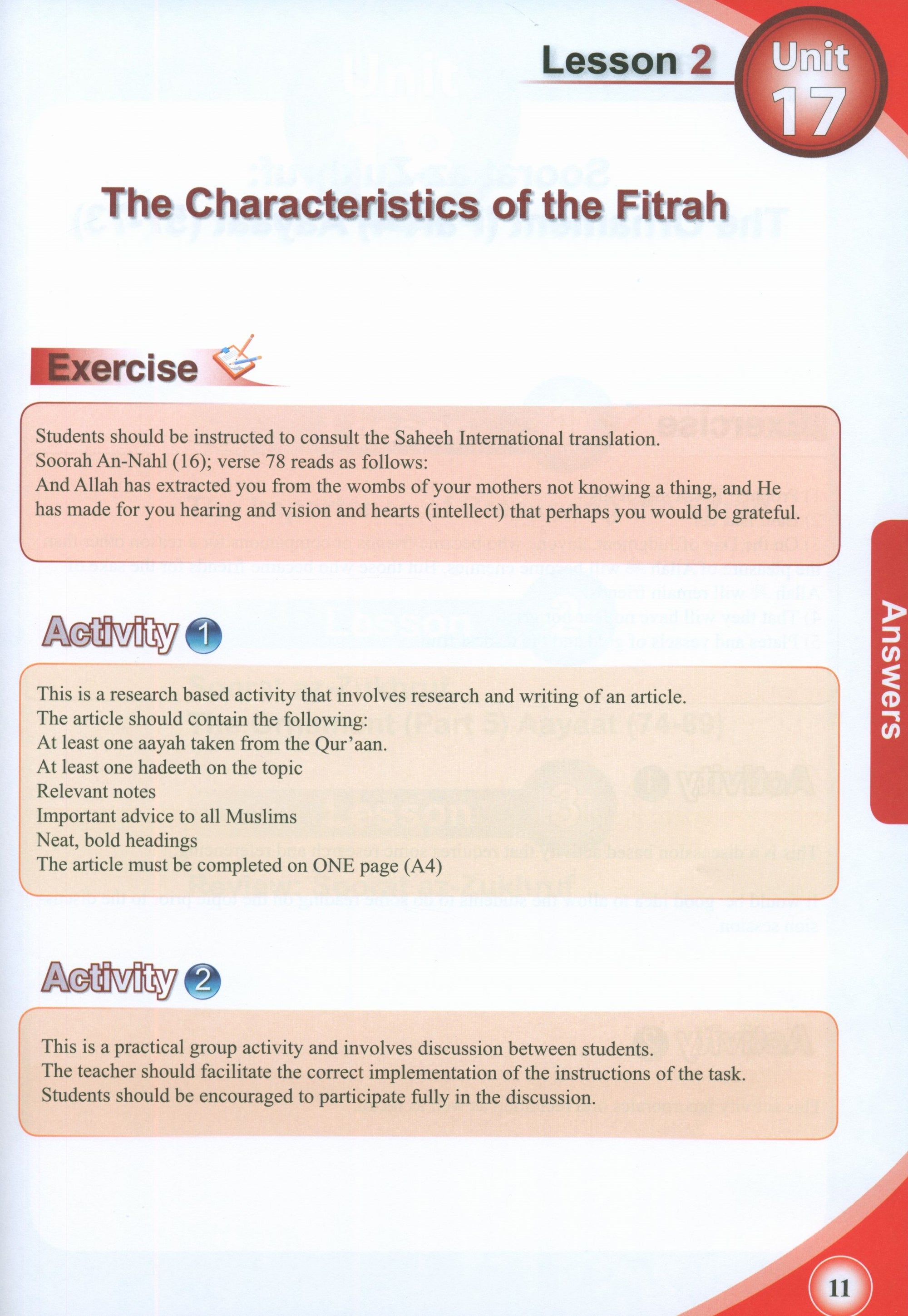 ICO Islamic Studies Teacher's Manual Level 8 Part 2