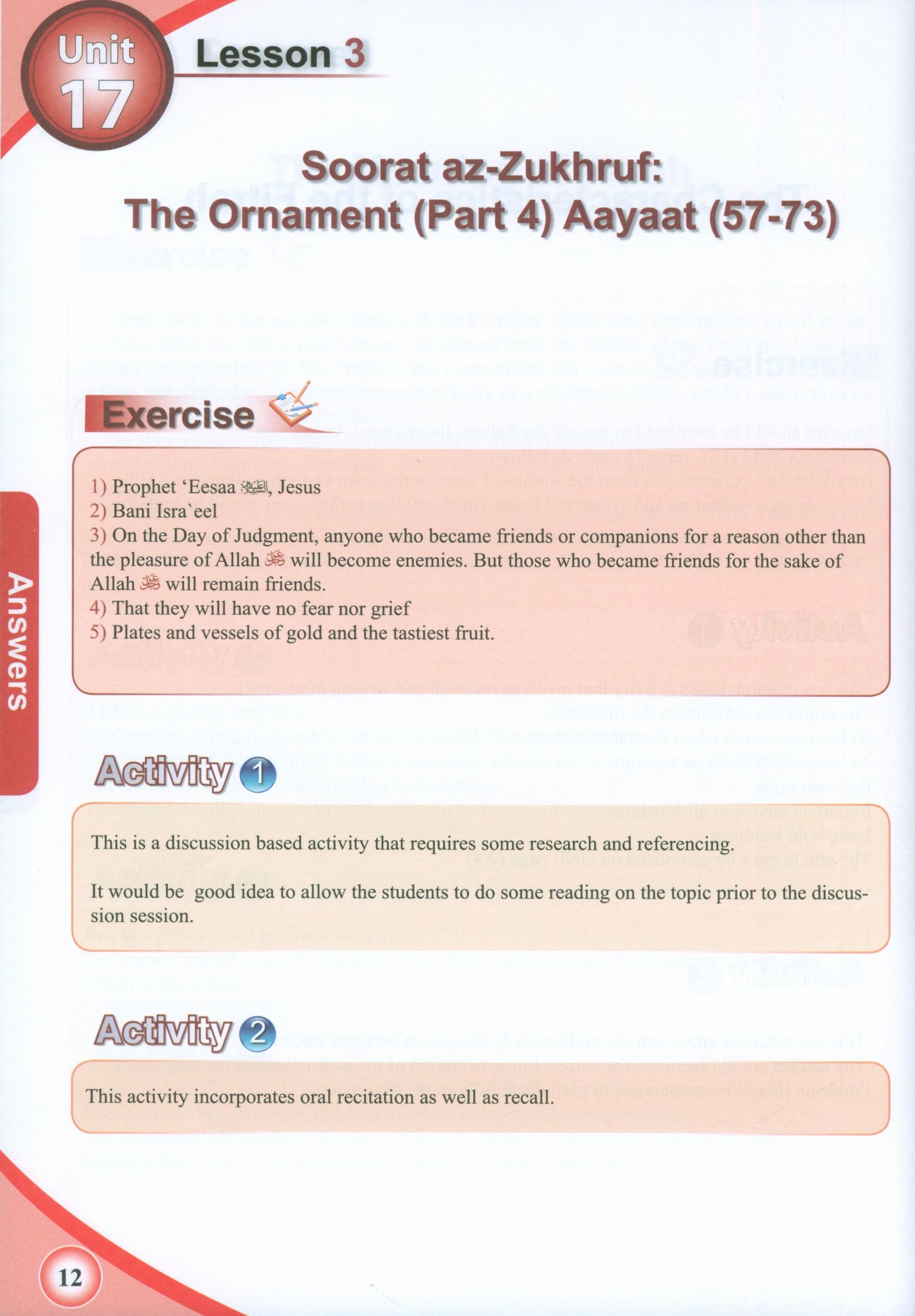 ICO Islamic Studies Teacher's Manual Level 8 Part 2