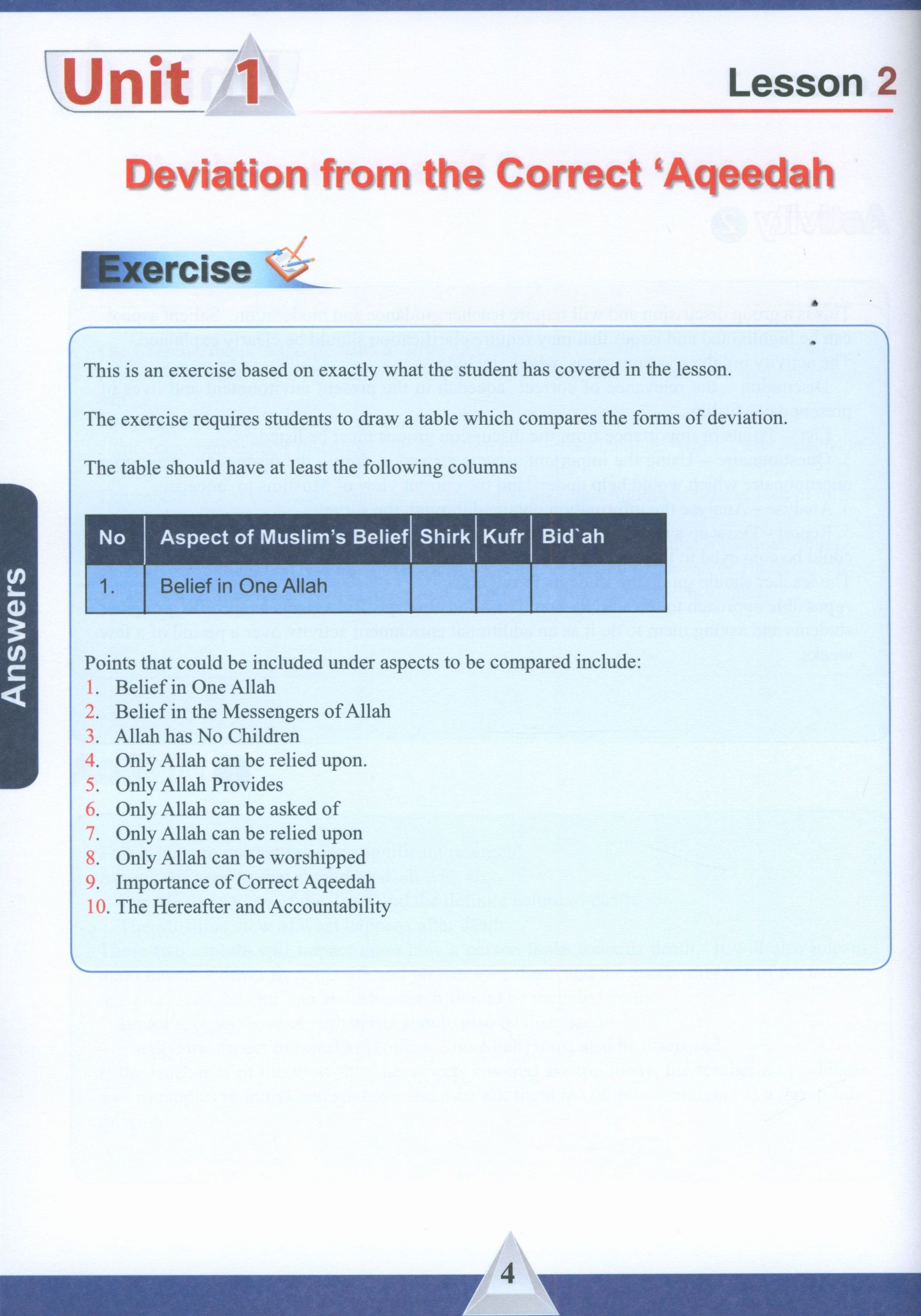 ICO Islamic Studies Teacher's Manual Level 10 Part 1