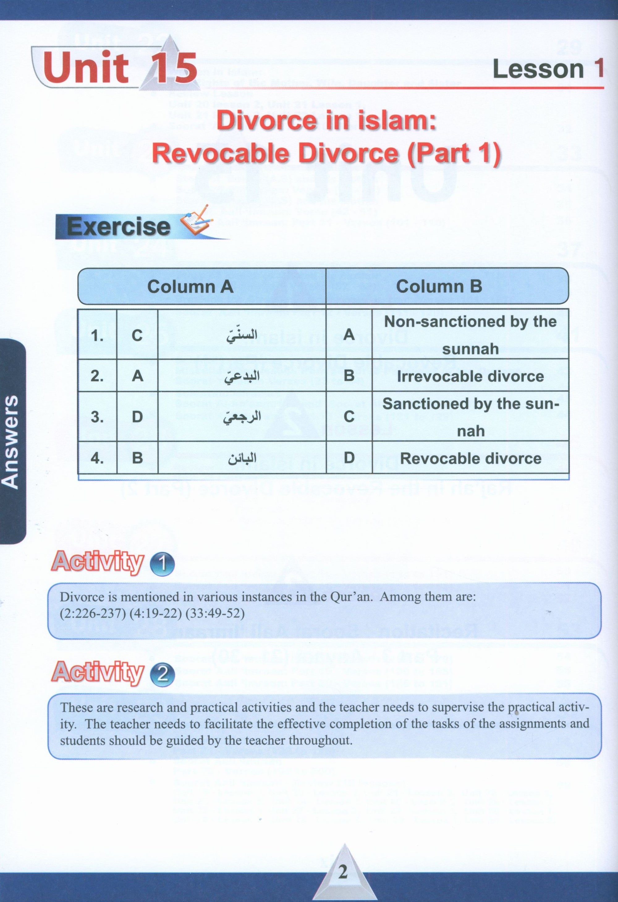 ICO Islamic Studies Teacher's Manual Level 12 Part 2