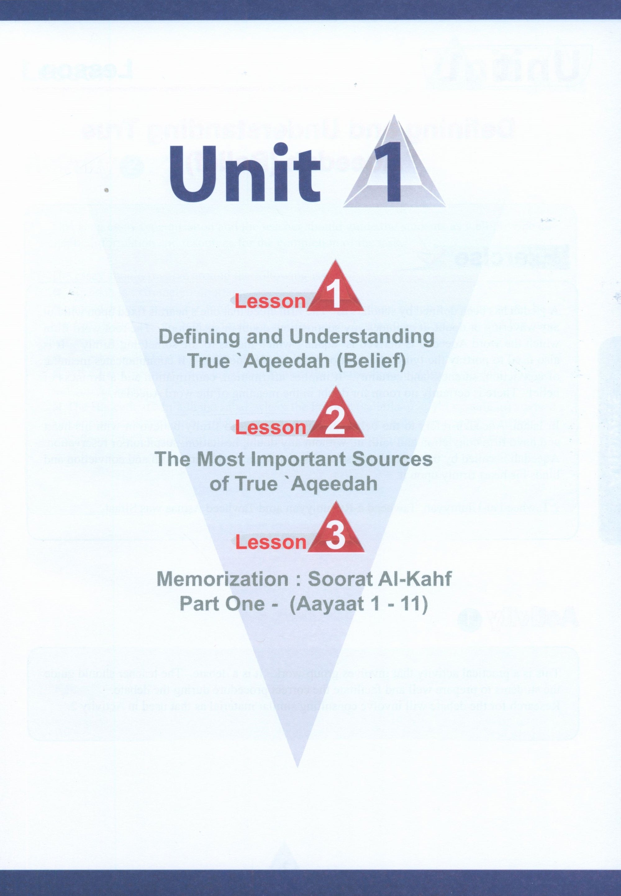 ICO Islamic Studies Teacher's Manual Level 12 Part 1