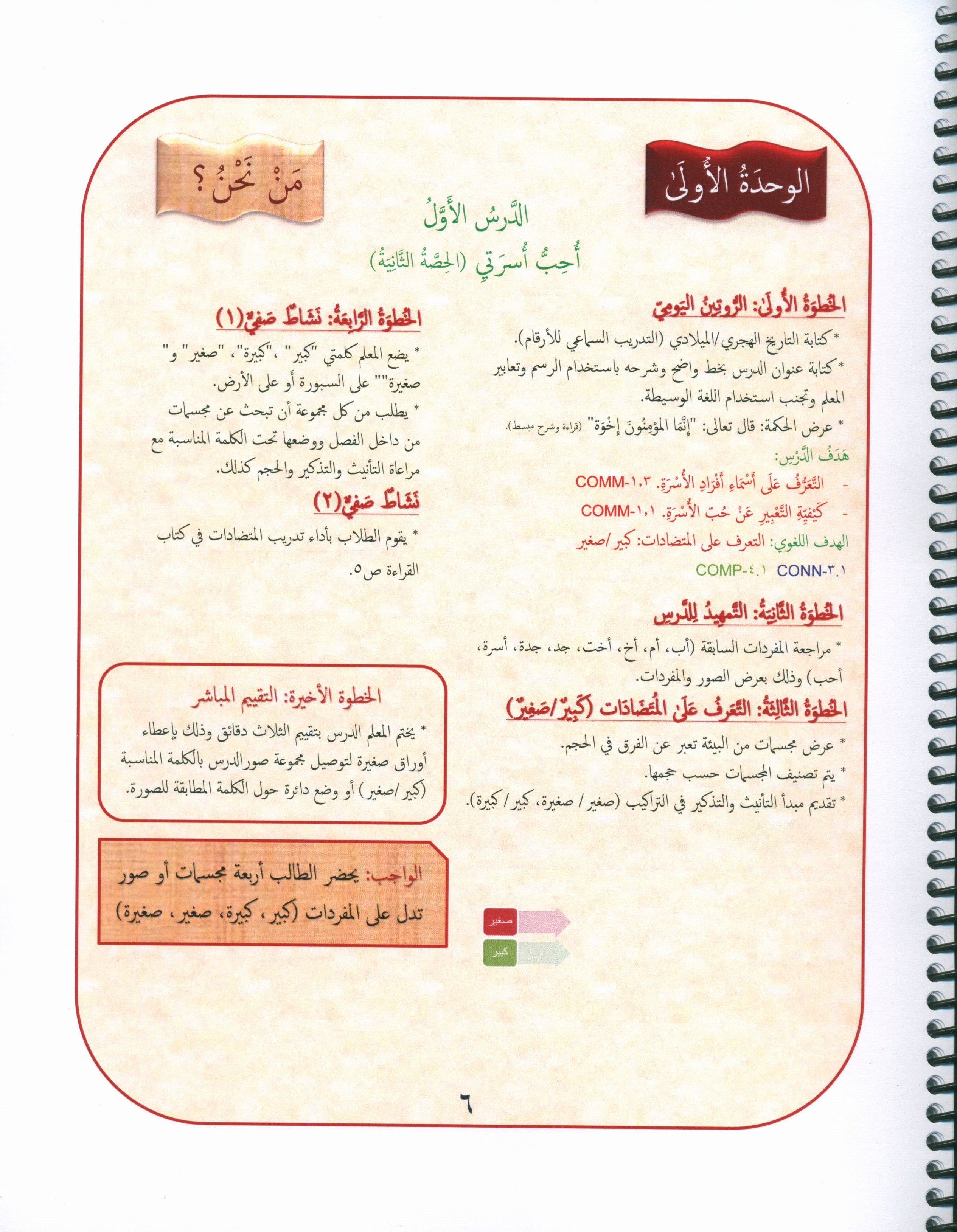 Our Language Is Our Pride Teacher's Guide Level 1 لغتنا فخرنا