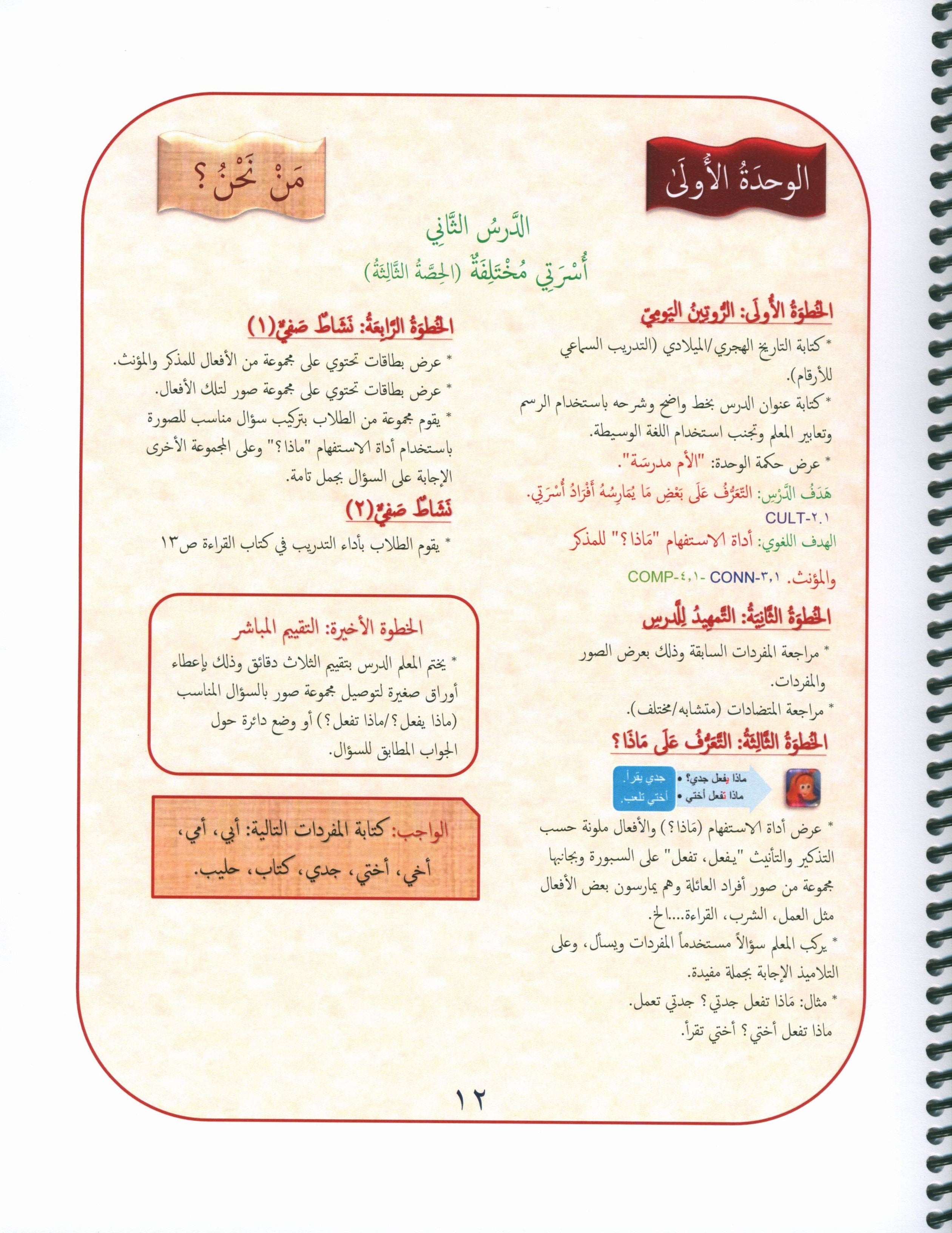Our Language Is Our Pride Teacher's Guide Level 1 لغتنا فخرنا