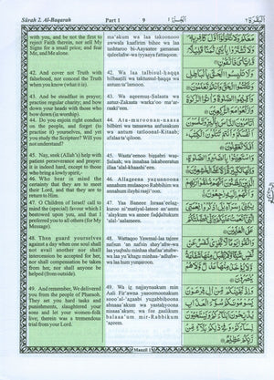 The Holy Quran Transliteration in Roman Script with Arabic