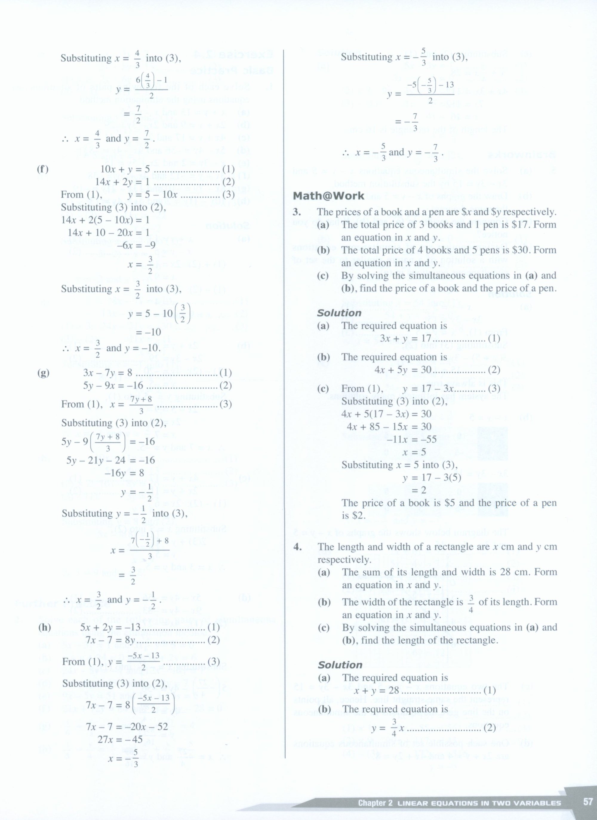 Dimensions Math Teaching Notes and Solutions 8A
