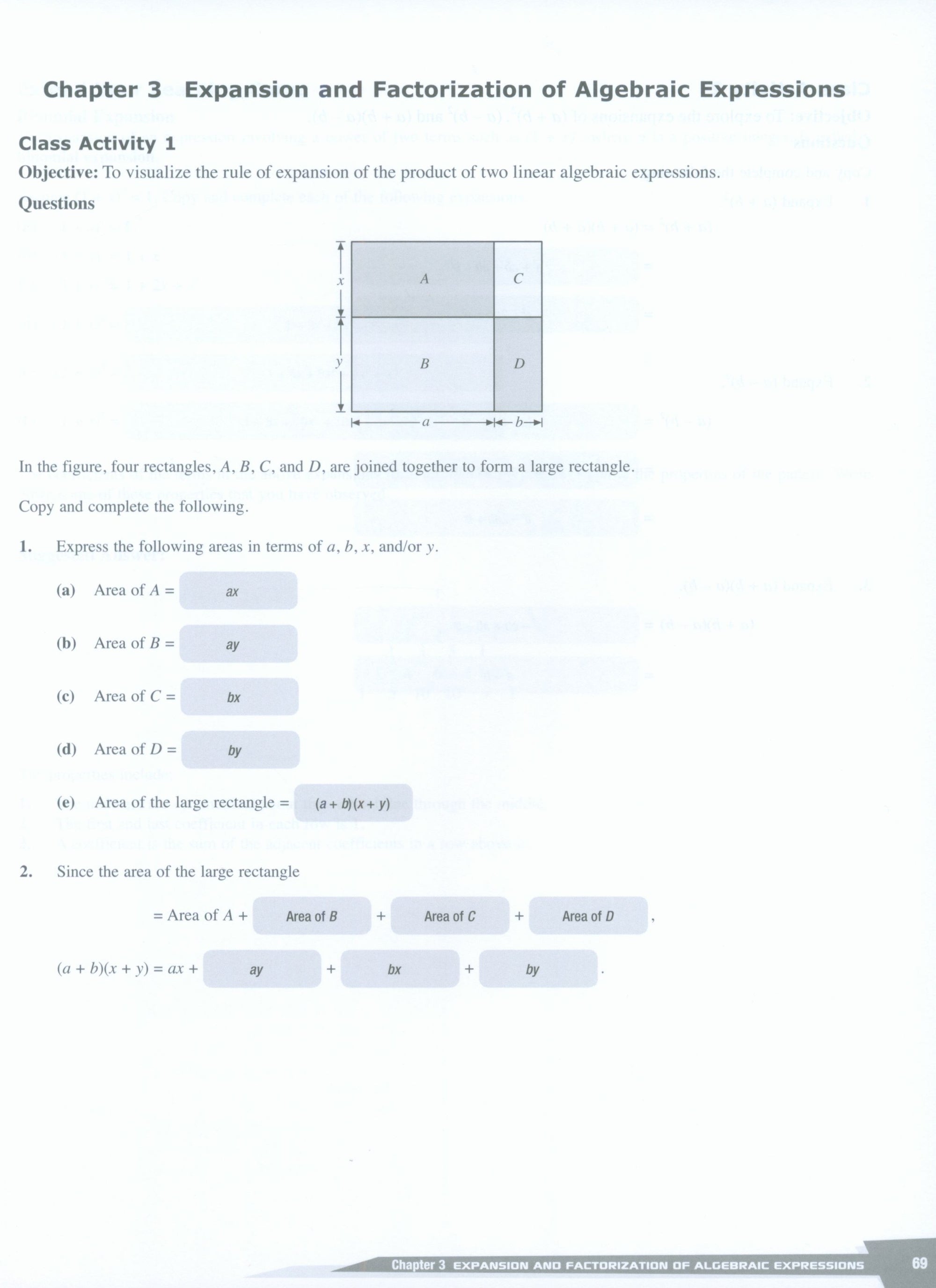 Dimensions Math Teaching Notes and Solutions 8A