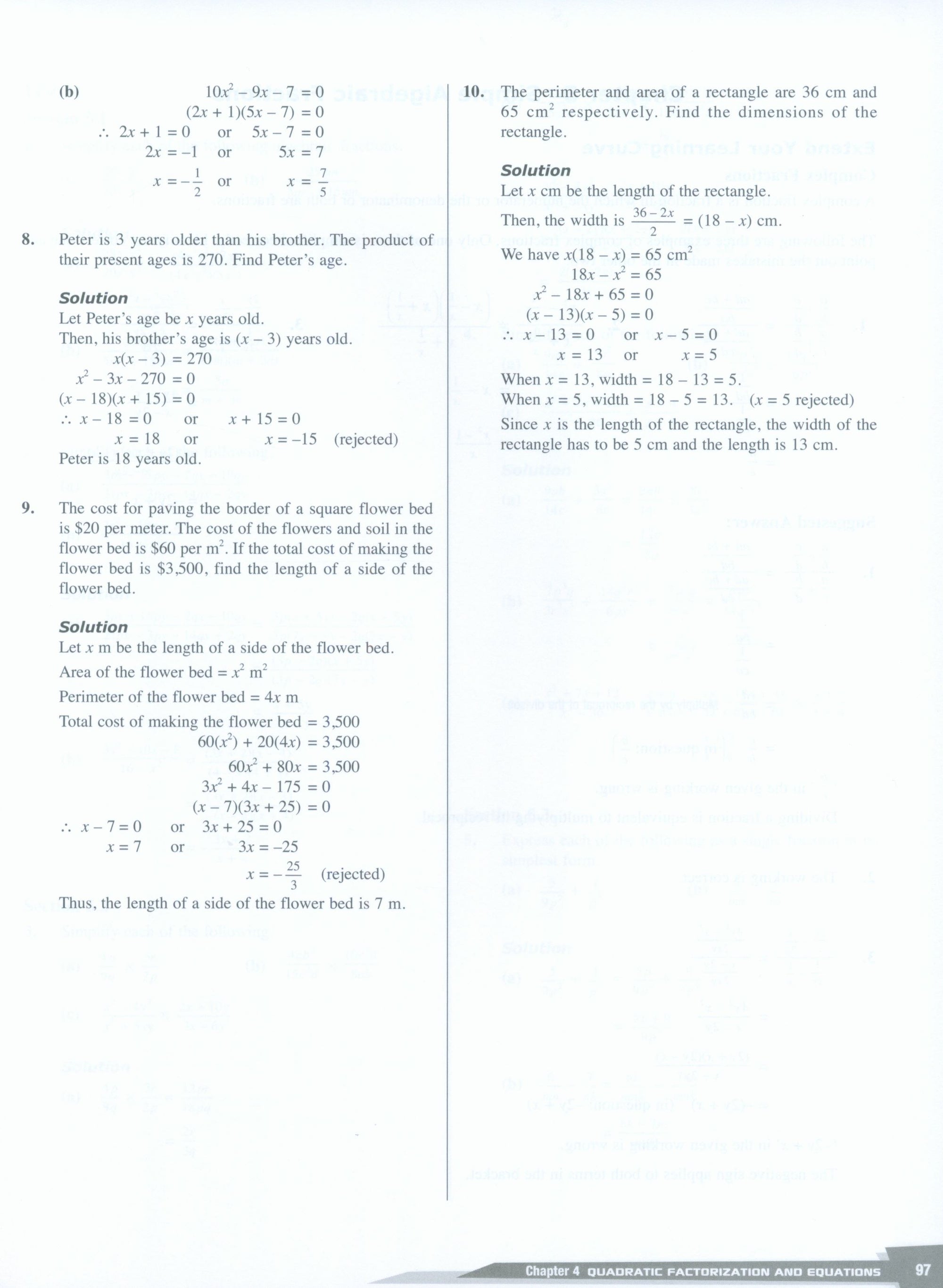 Dimensions Math Teaching Notes and Solutions 8A