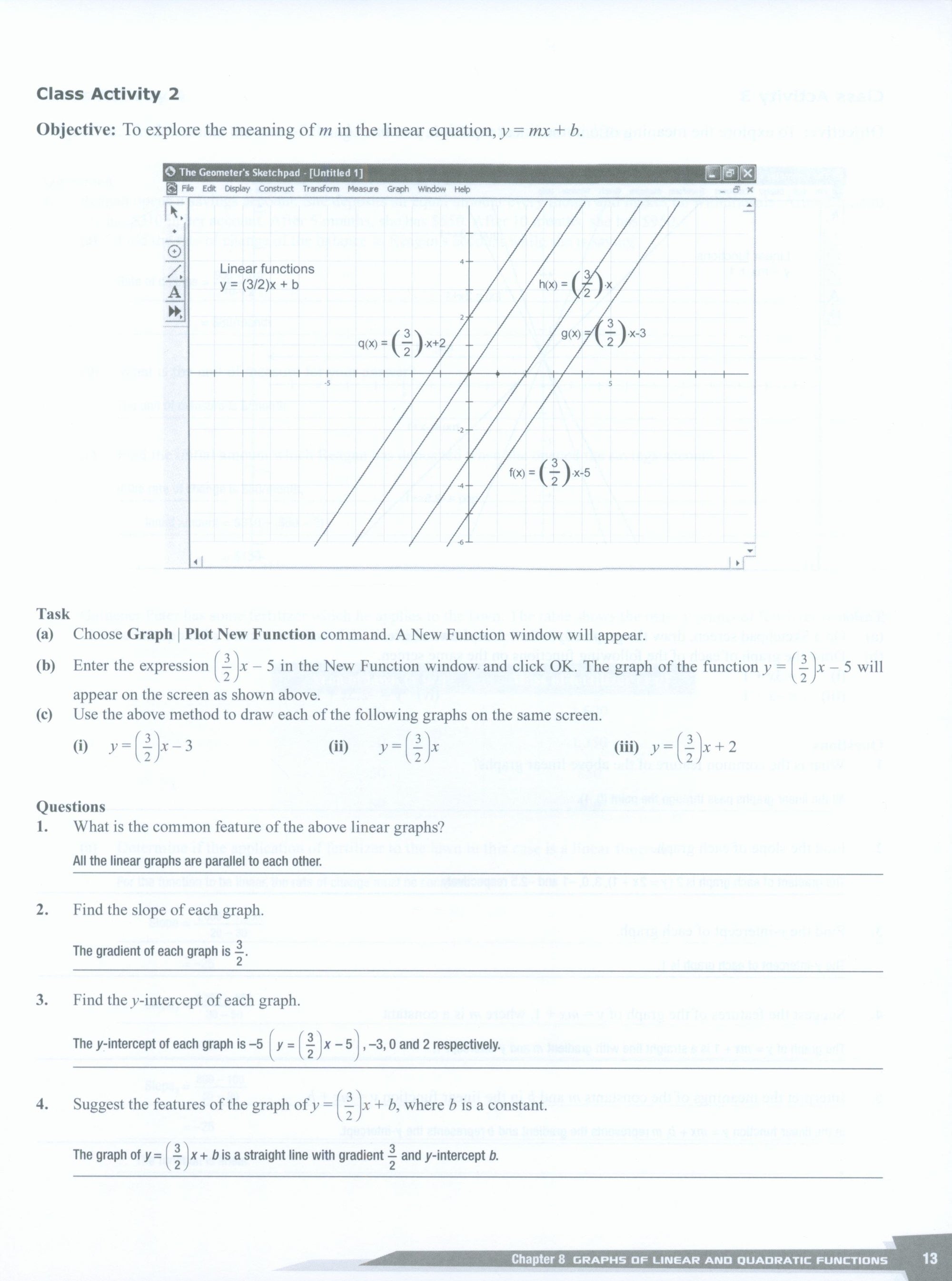 Dimensions Math Teaching Notes and Solutions 8B