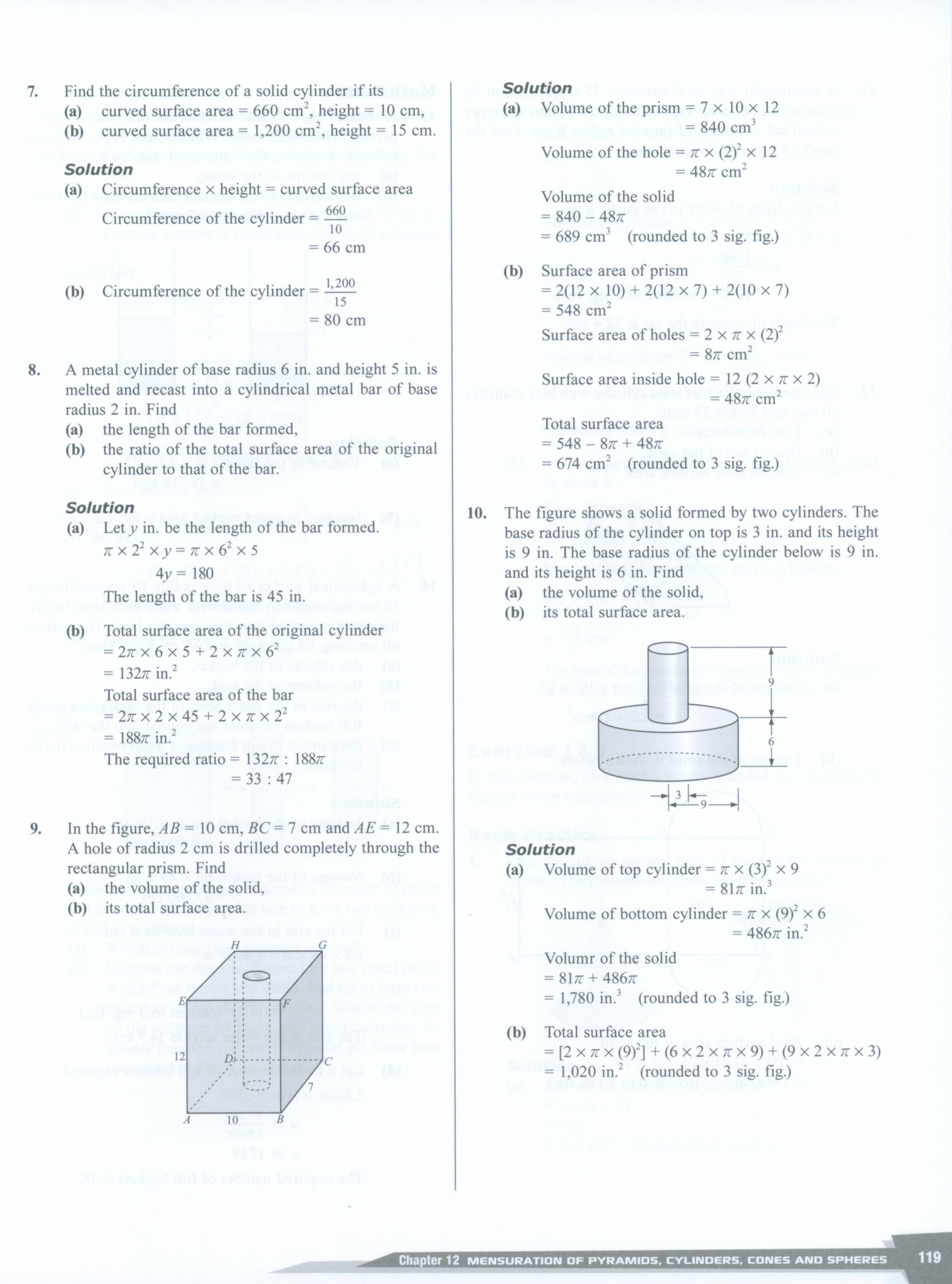Dimensions Math Teaching Notes and Solutions 8B