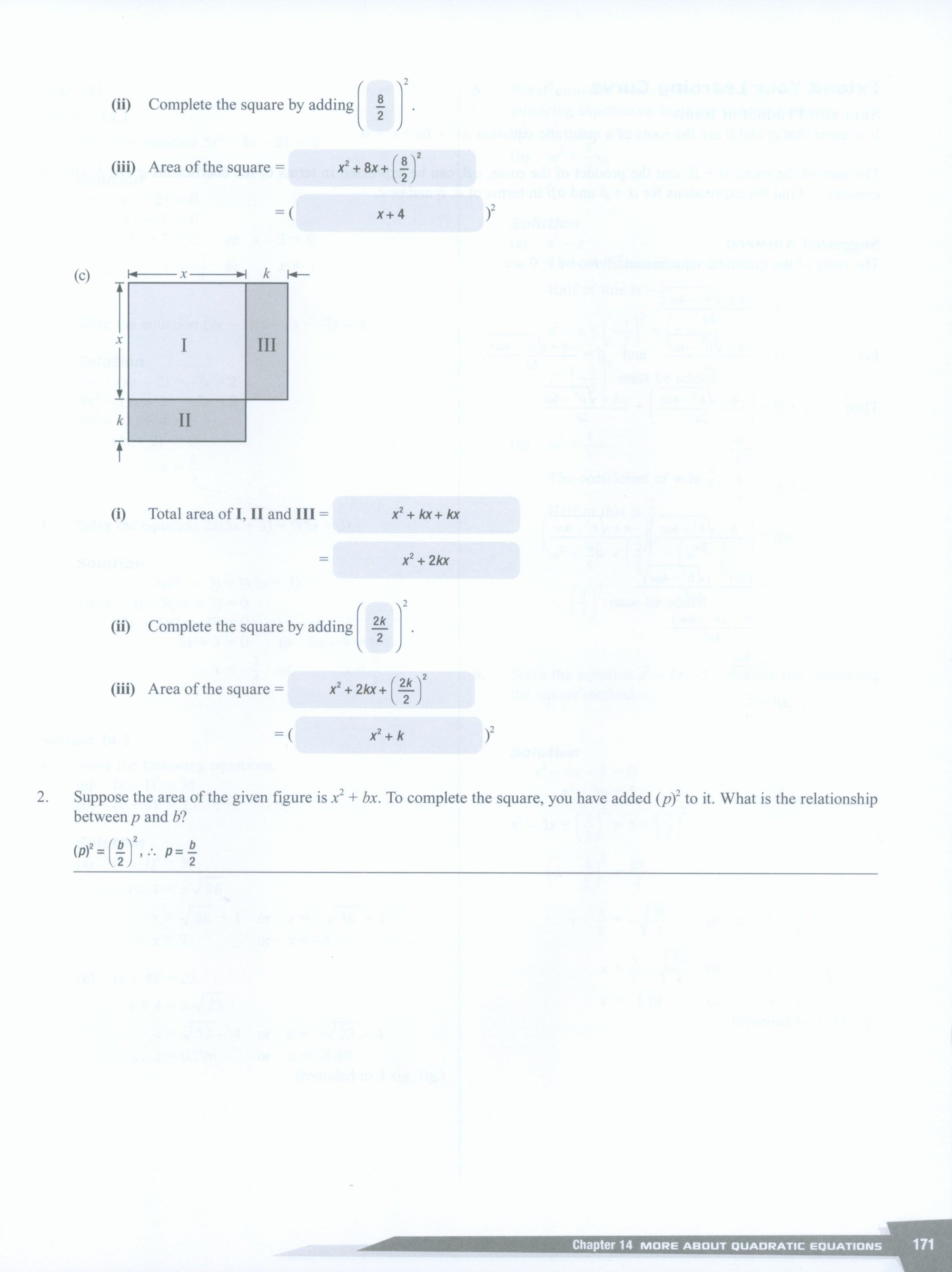 Dimensions Math Teaching Notes and Solutions 8B