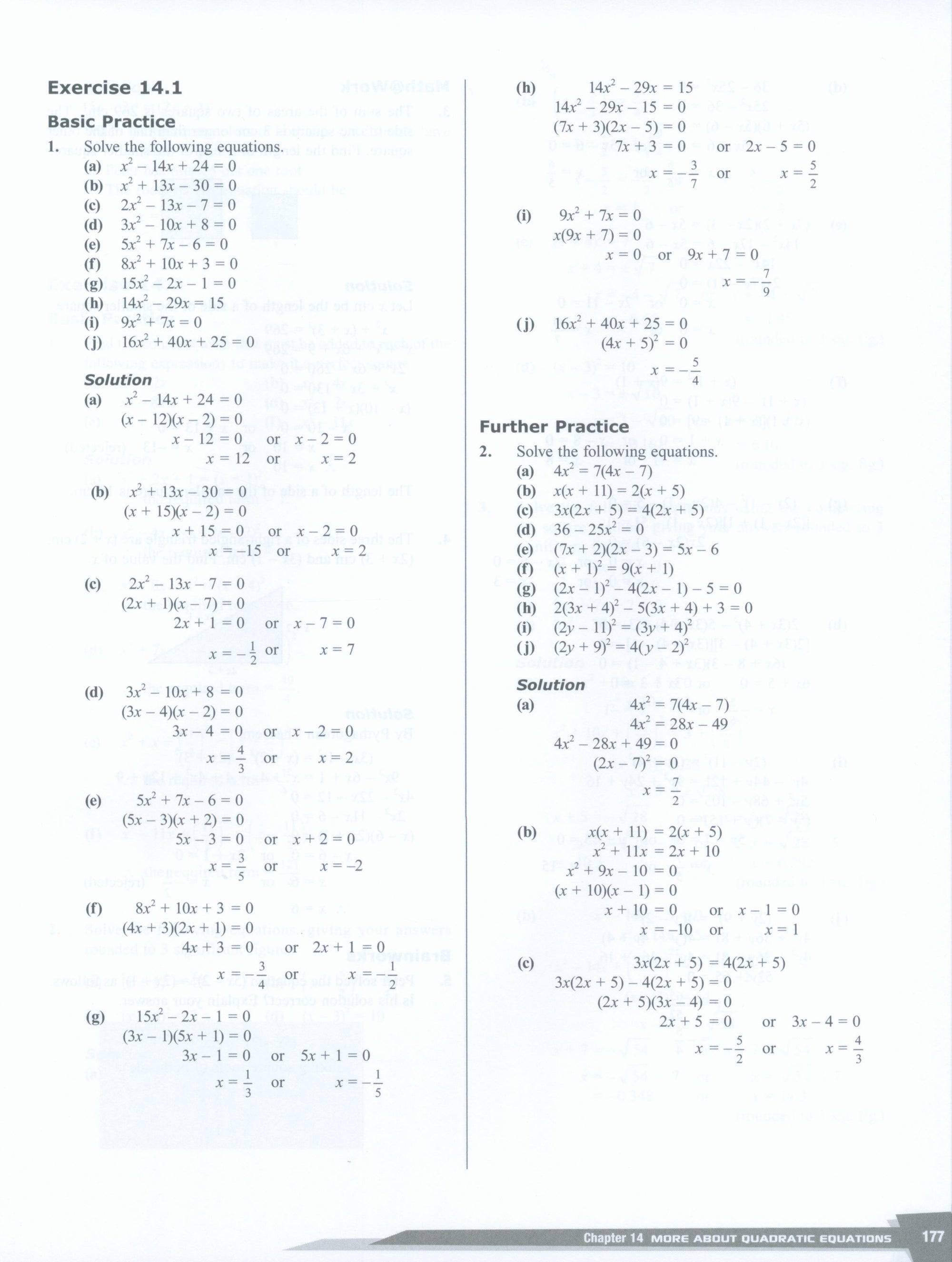 Dimensions Math Teaching Notes and Solutions 8B