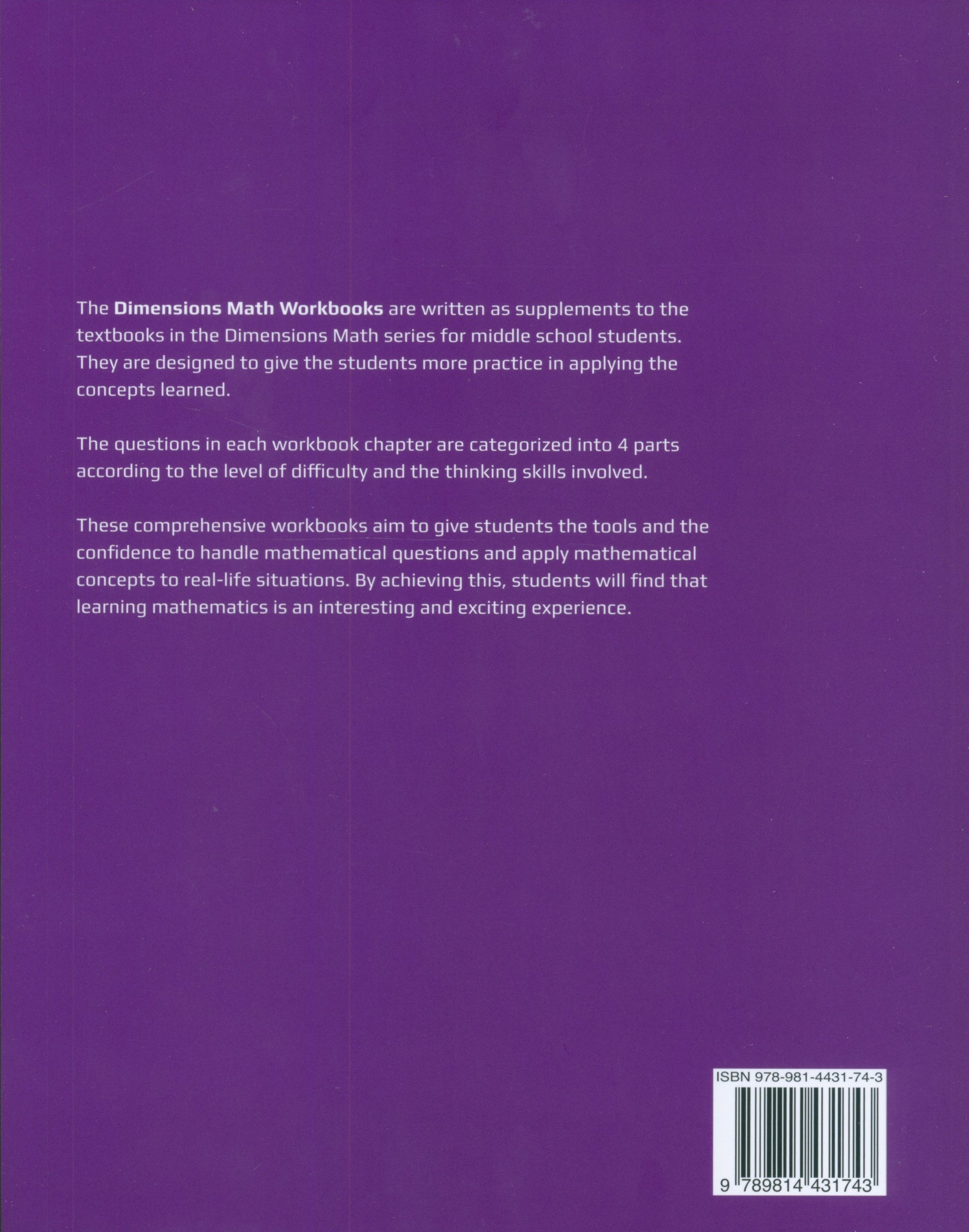 Dimensions Math Workbook 7A