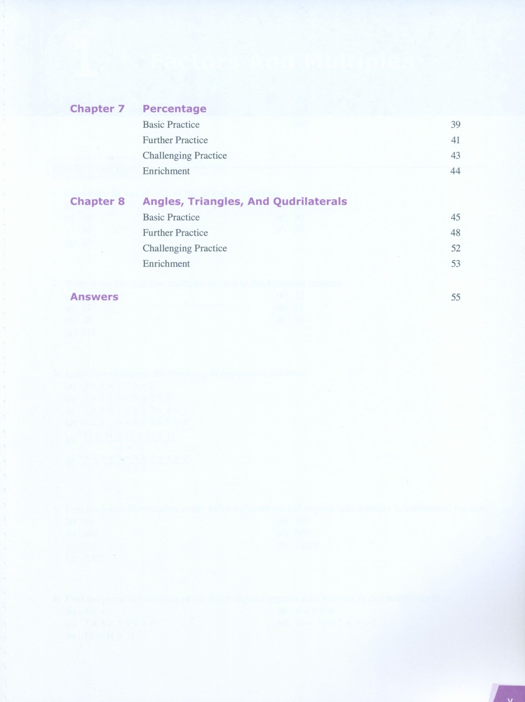 Dimensions Math Workbook 7A
