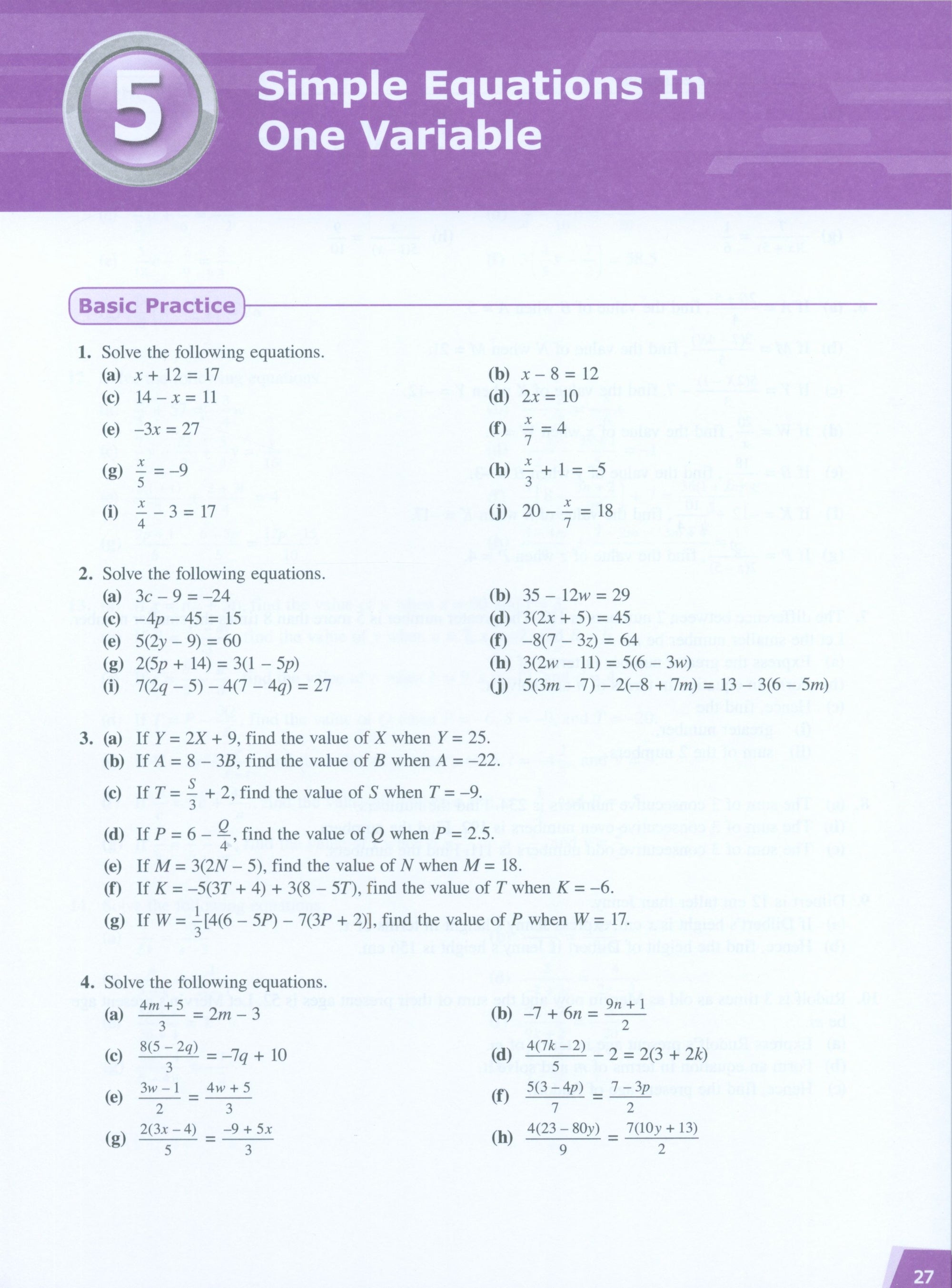 Dimensions Math Workbook 7A