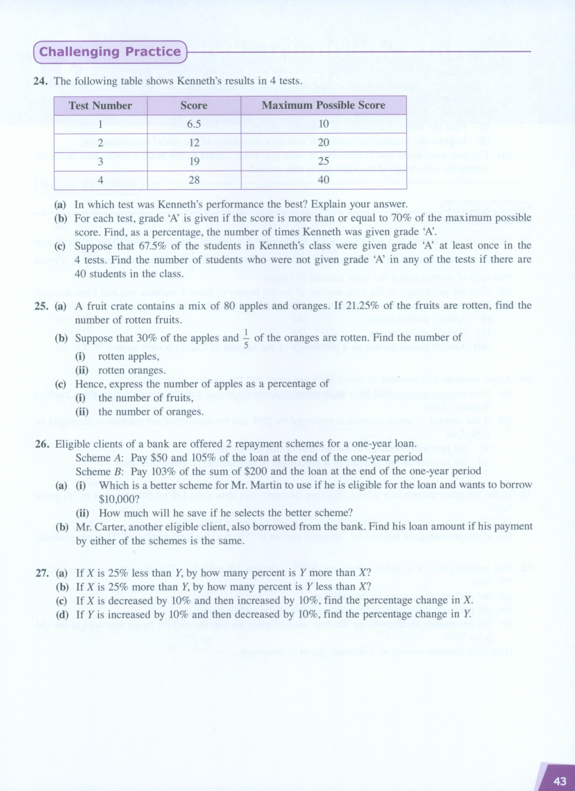 Dimensions Math Workbook 7A
