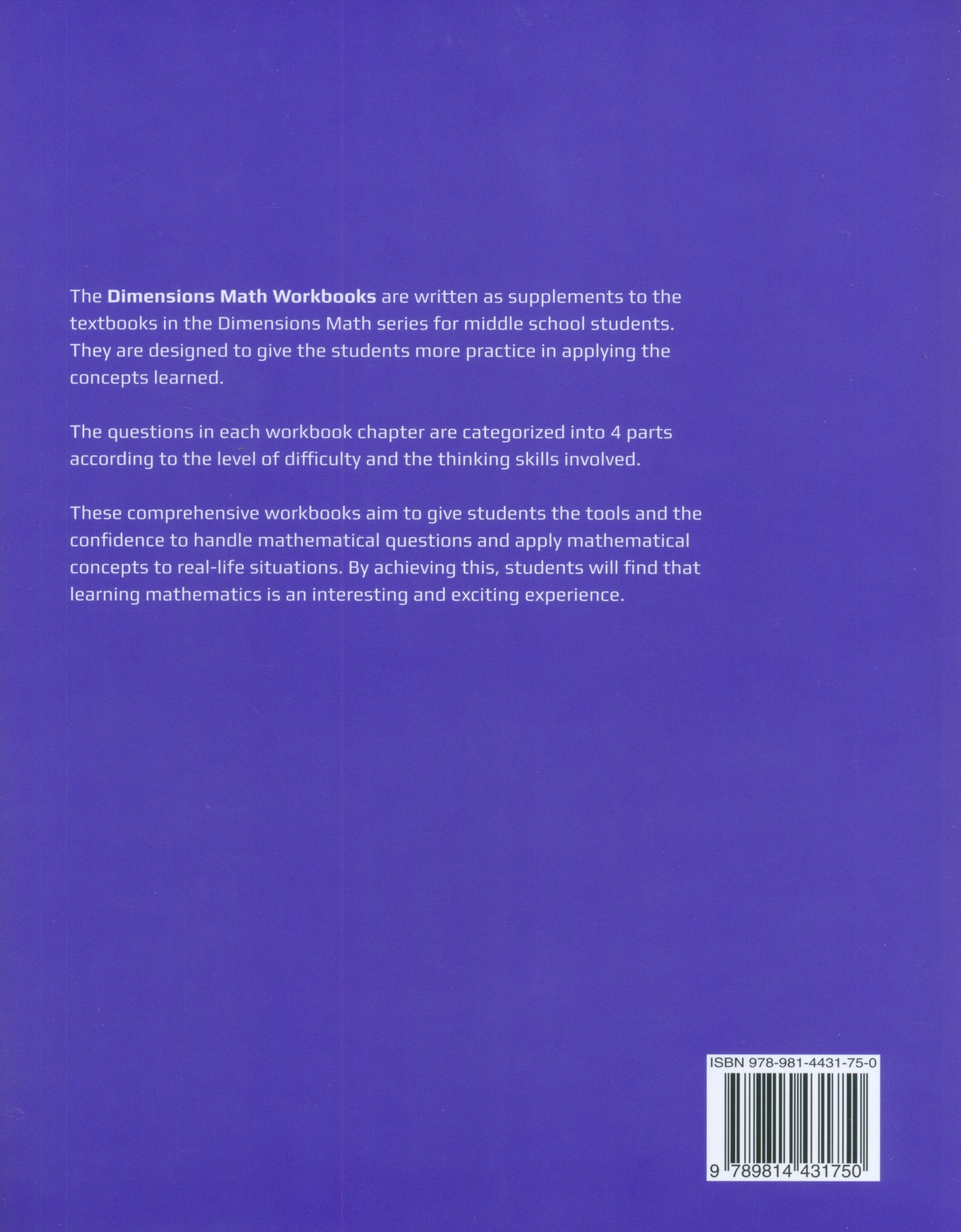 Dimensions Math Workbook 7B