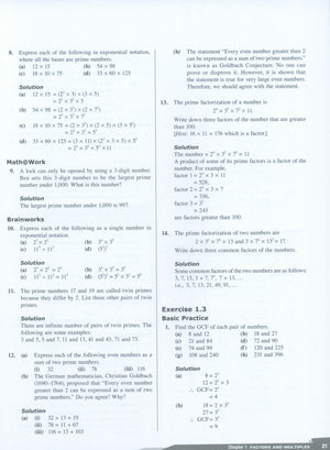 Dimensions Math Teaching Notes and Solutions 7A
