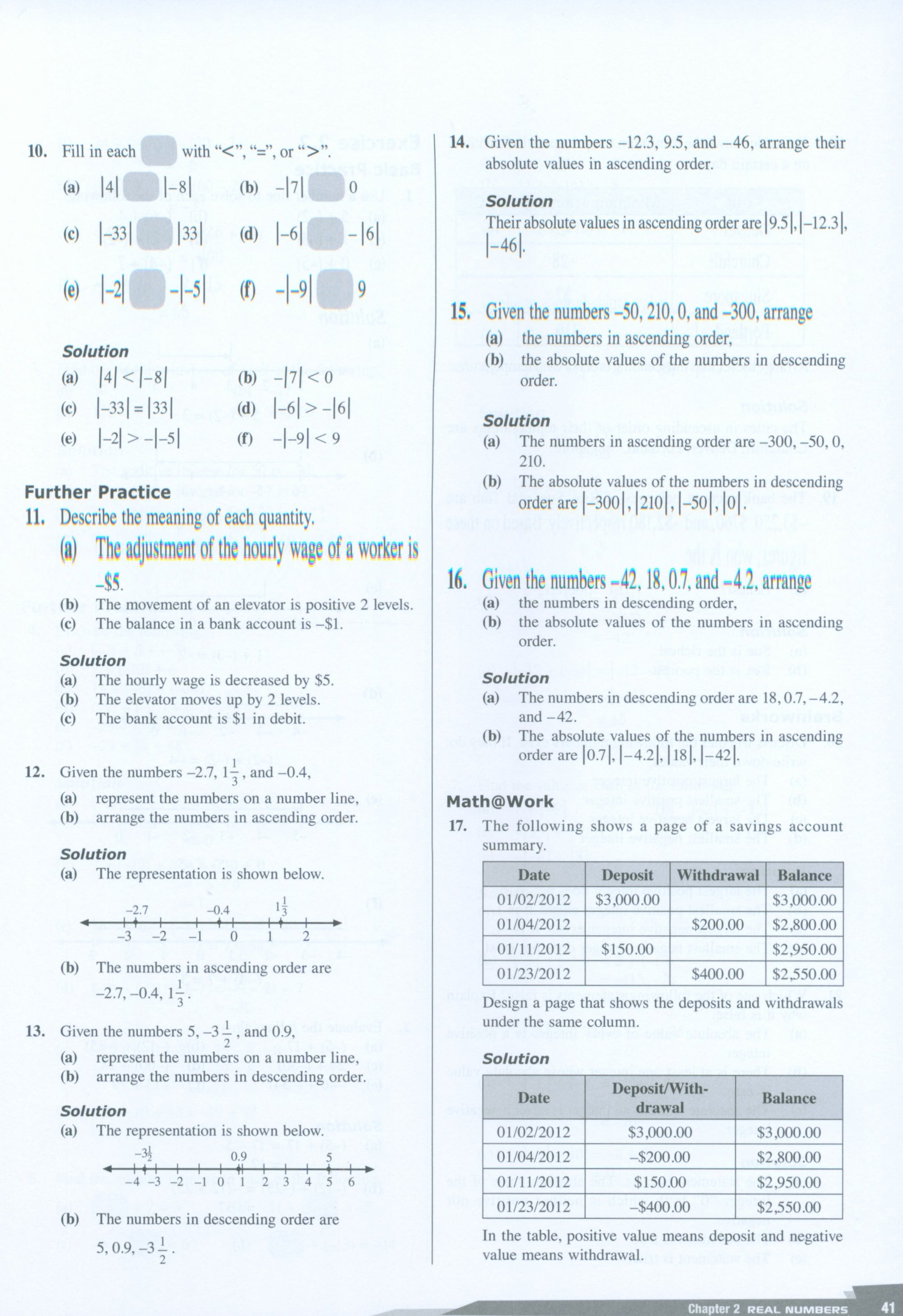 Dimensions Math Teaching Notes and Solutions 7A