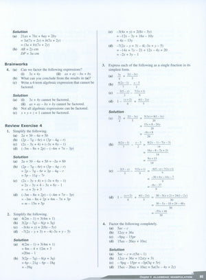 Dimensions Math Teaching Notes and Solutions 7A