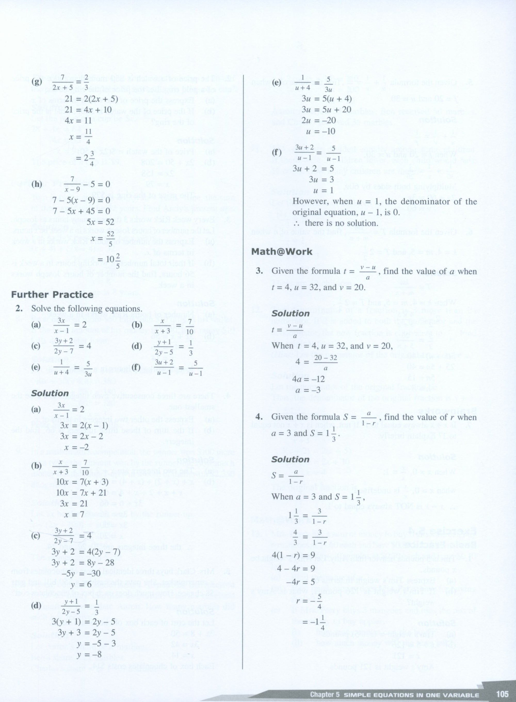 Dimensions Math Teaching Notes and Solutions 7A