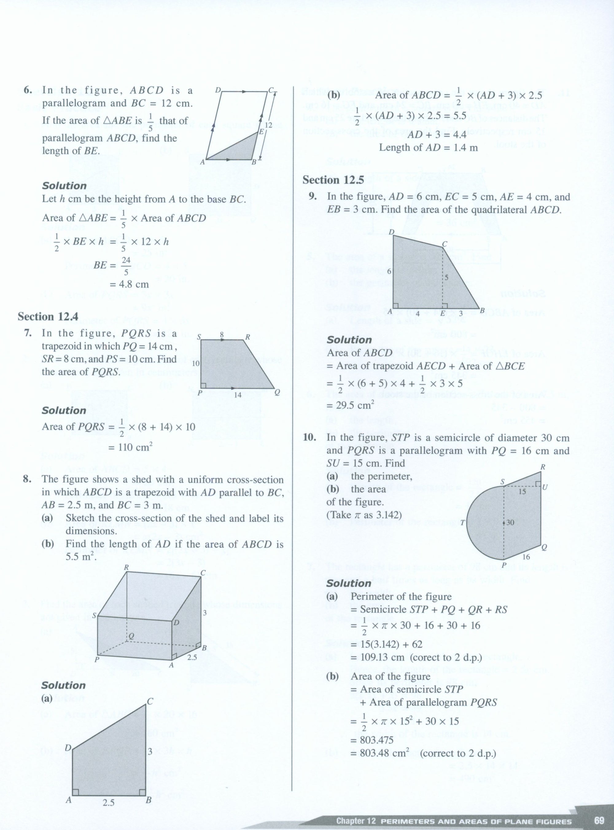 Dimensions Math Teaching Notes and Solutions 7B