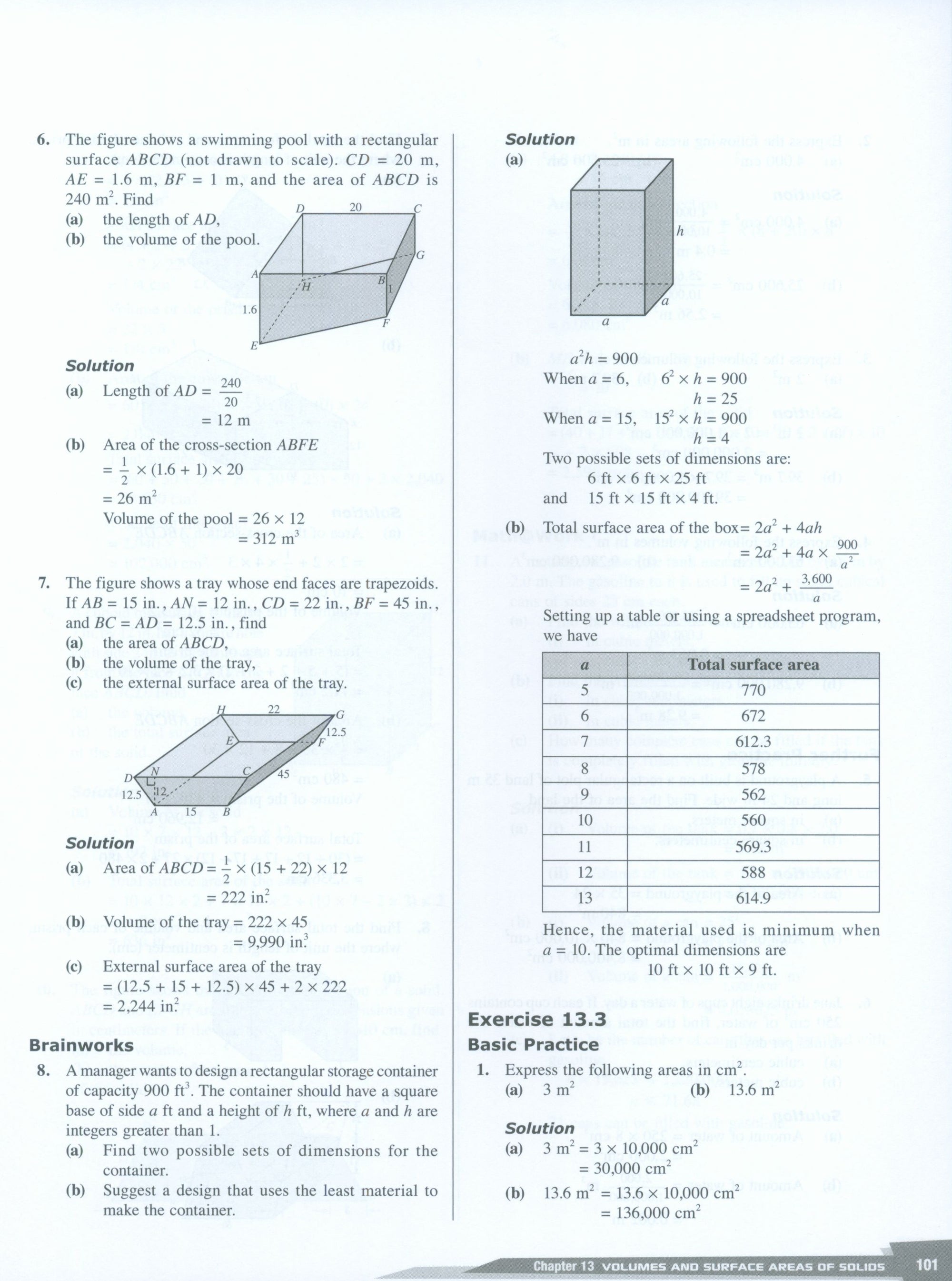 Dimensions Math Teaching Notes and Solutions 7B