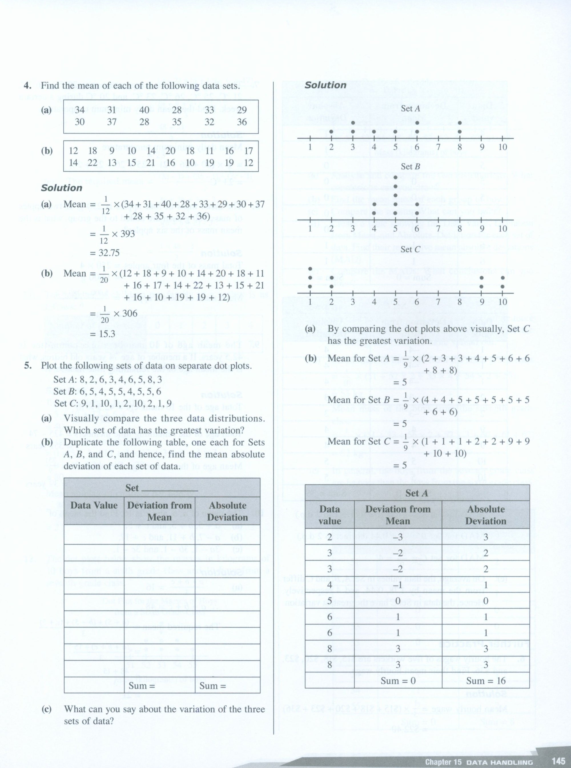 Dimensions Math Teaching Notes and Solutions 7B