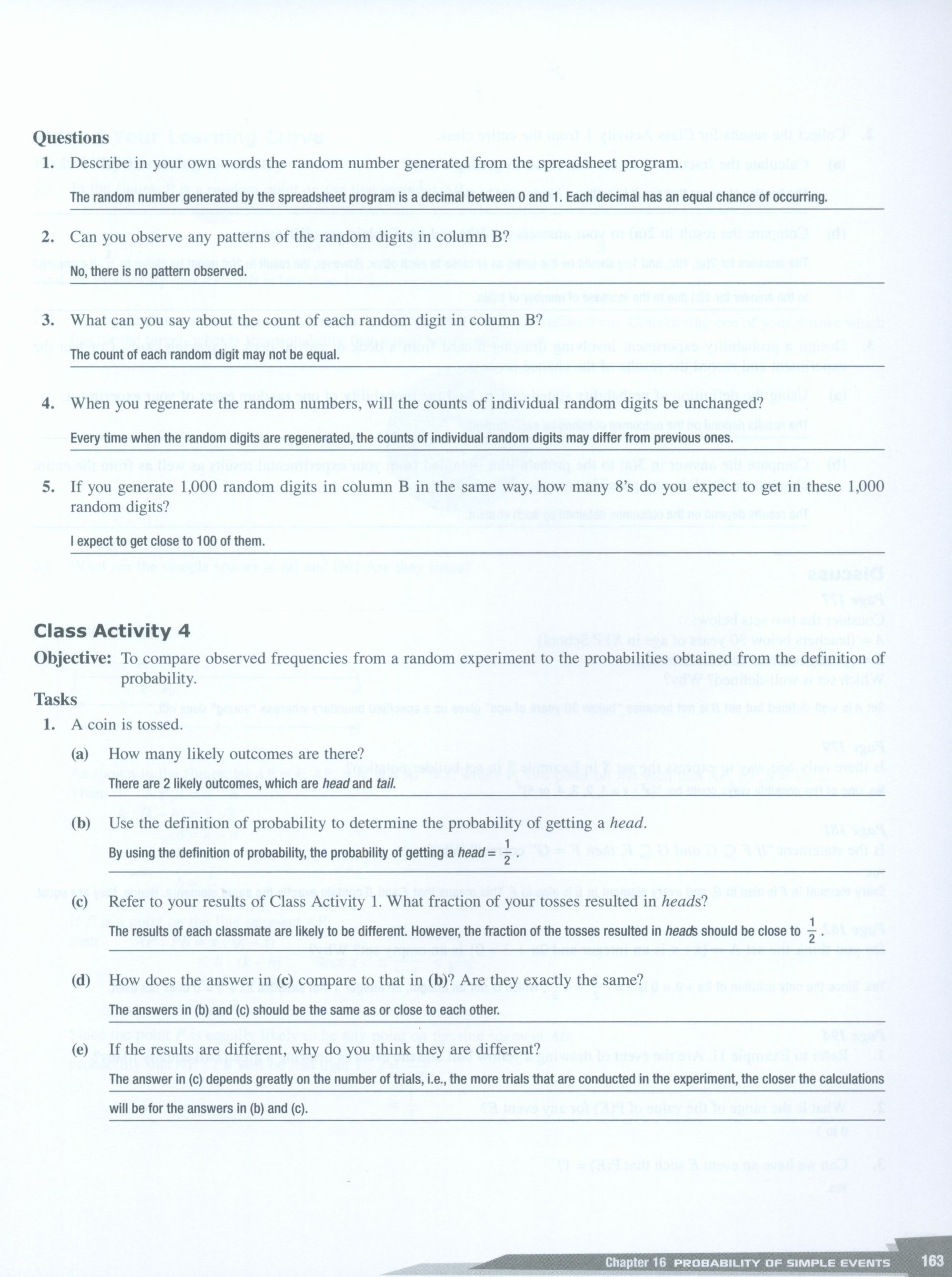 Dimensions Math Teaching Notes and Solutions 7B
