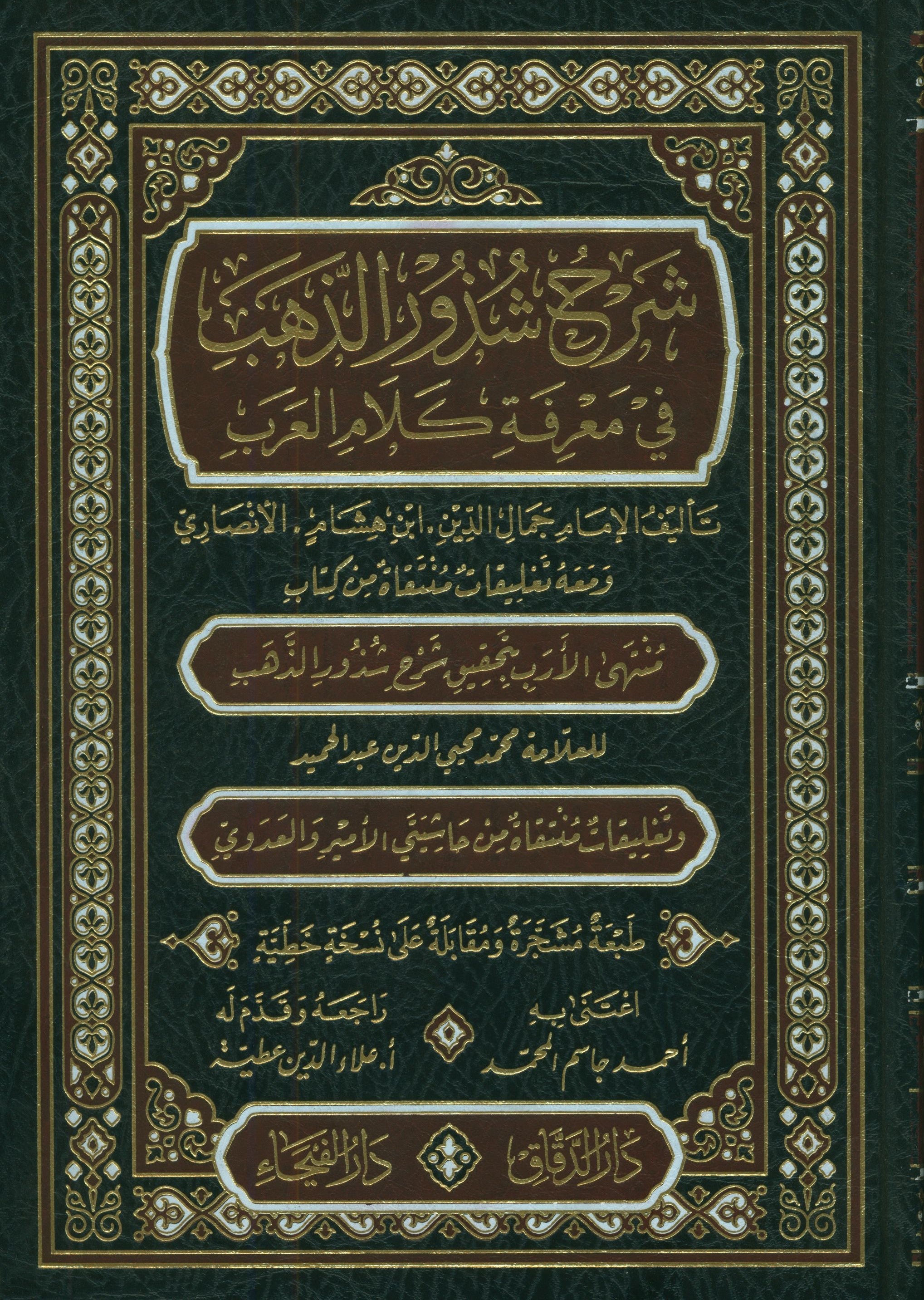 شرح شذور الذهب في معرفة كلام العرب