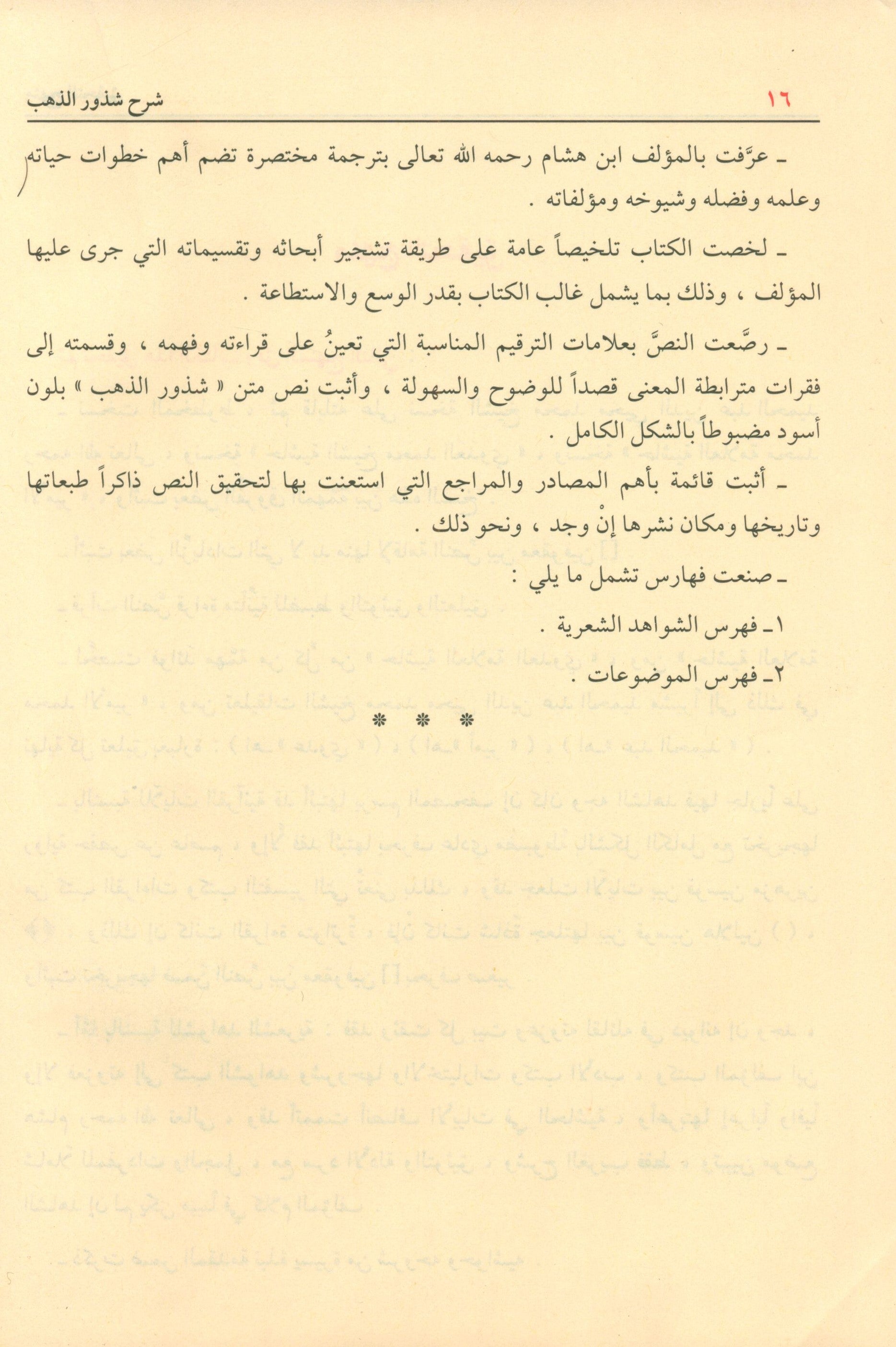 شرح شذور الذهب في معرفة كلام العرب
