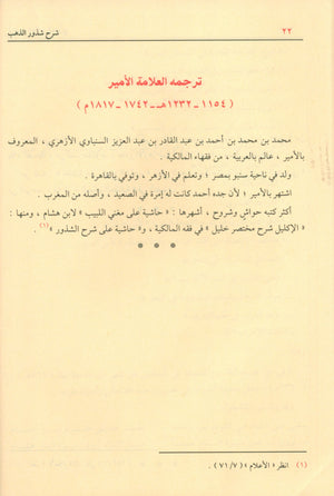 شرح شذور الذهب في معرفة كلام العرب