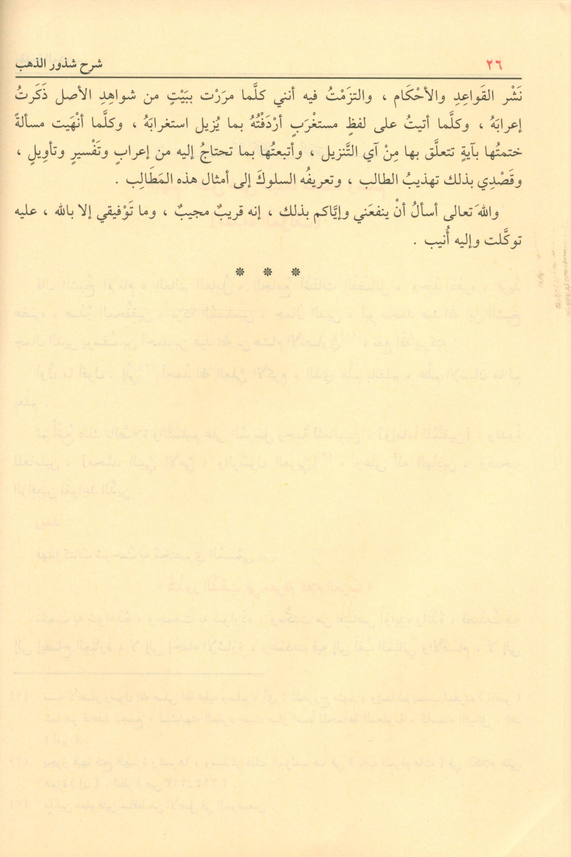 Sharḥ Shudhụr AL-Dhahab شرح شذور الذهب في معرفة كلام العرب