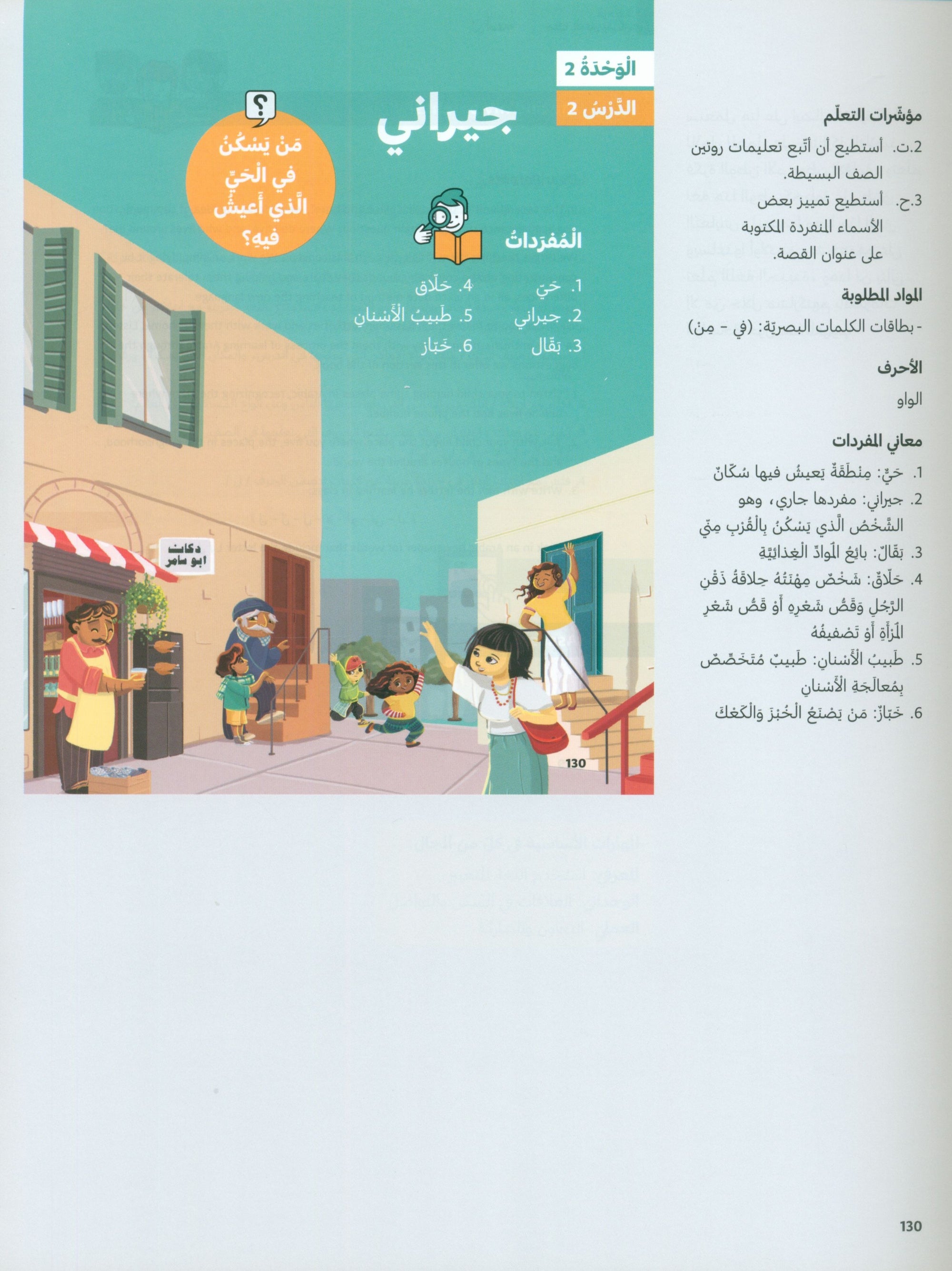In Arabic Teacher Guide: Grade 1 Part 1 بالعربي