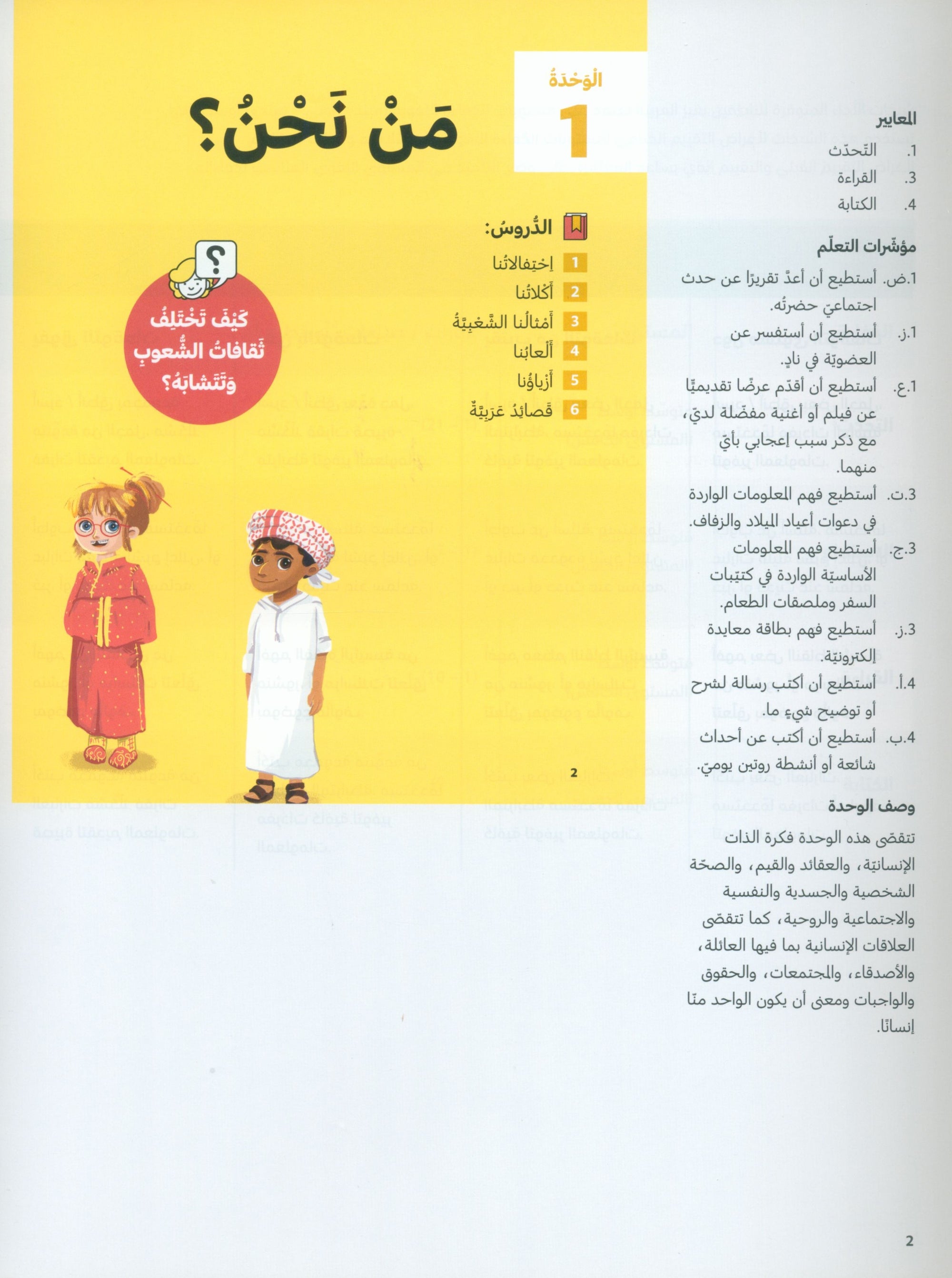 In Arabic Teacher Guide: Grade 5 Part 1 بالعربي