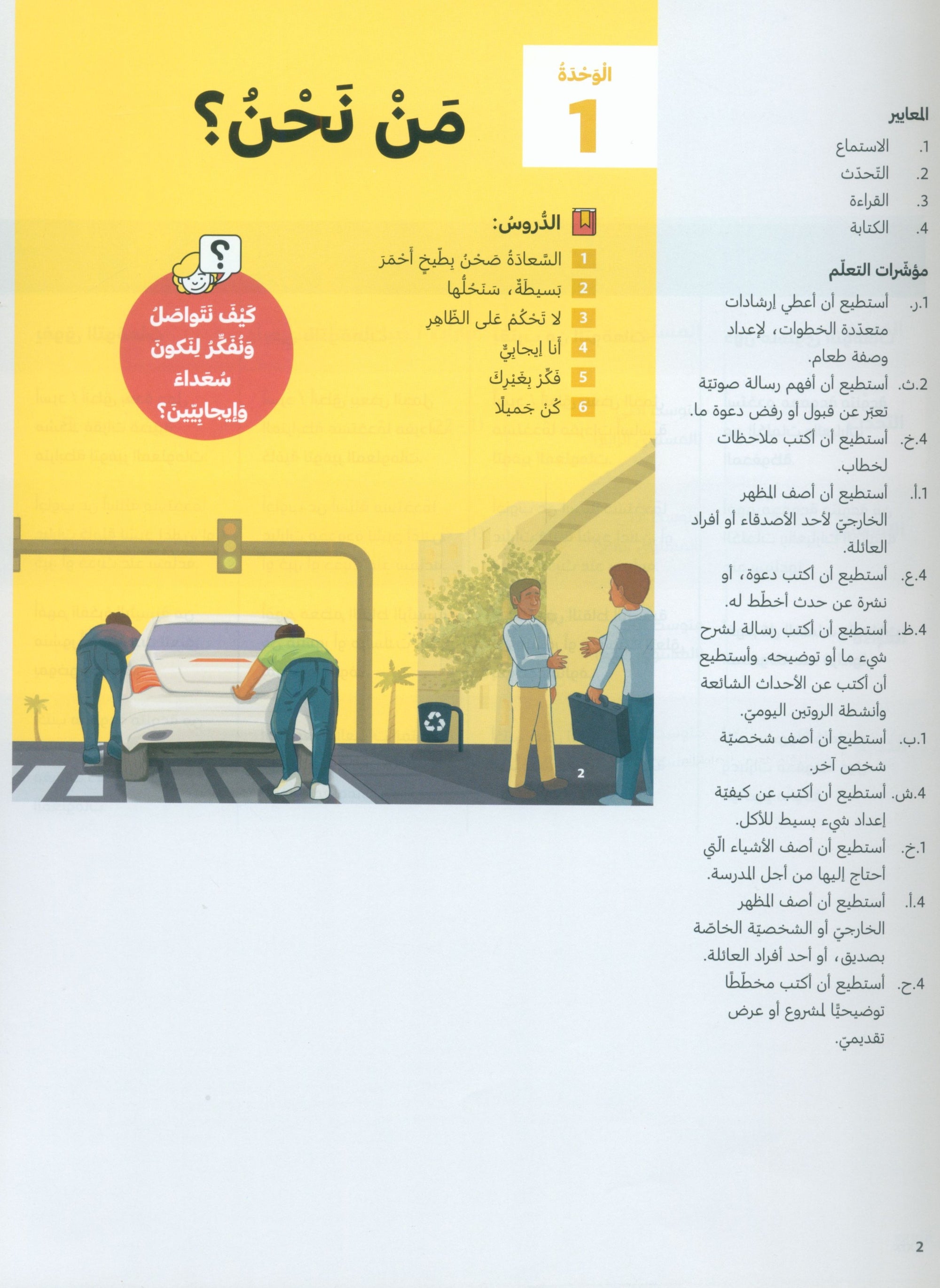 In Arabic Teacher Guide: Grade 4 Part 1 بالعربي