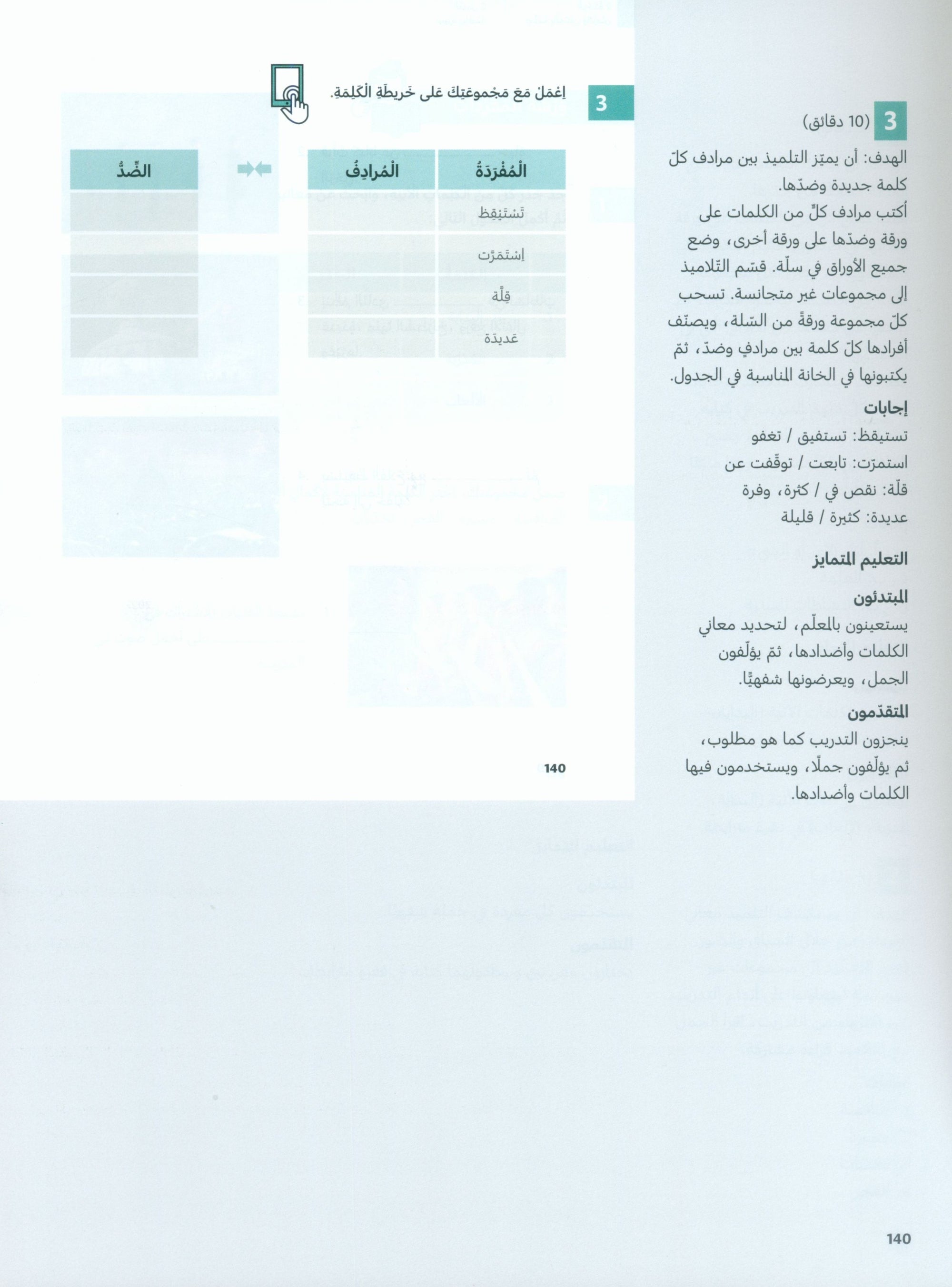 In Arabic Teacher Guide: Grade 6 Part 1 بالعربي