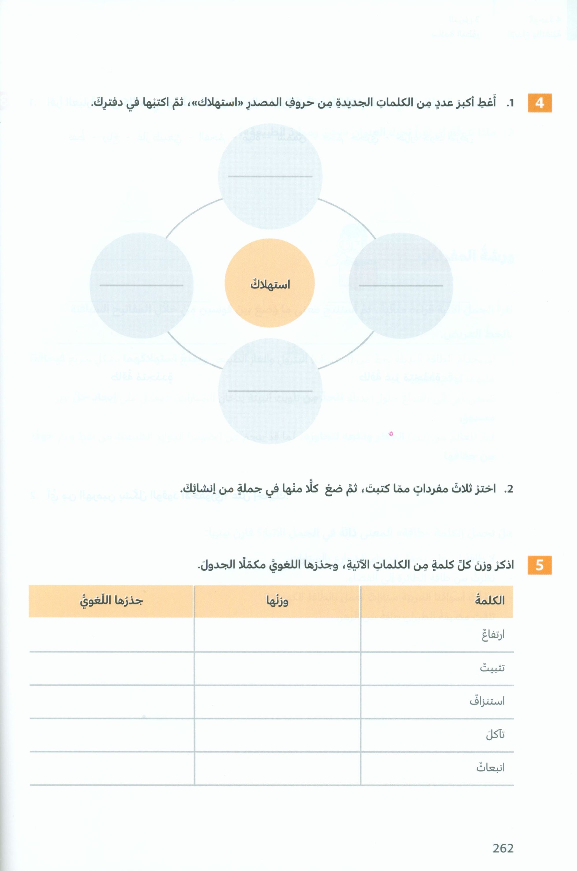 In Arabic Textbook: Grade 8 Part 2 بالعربي