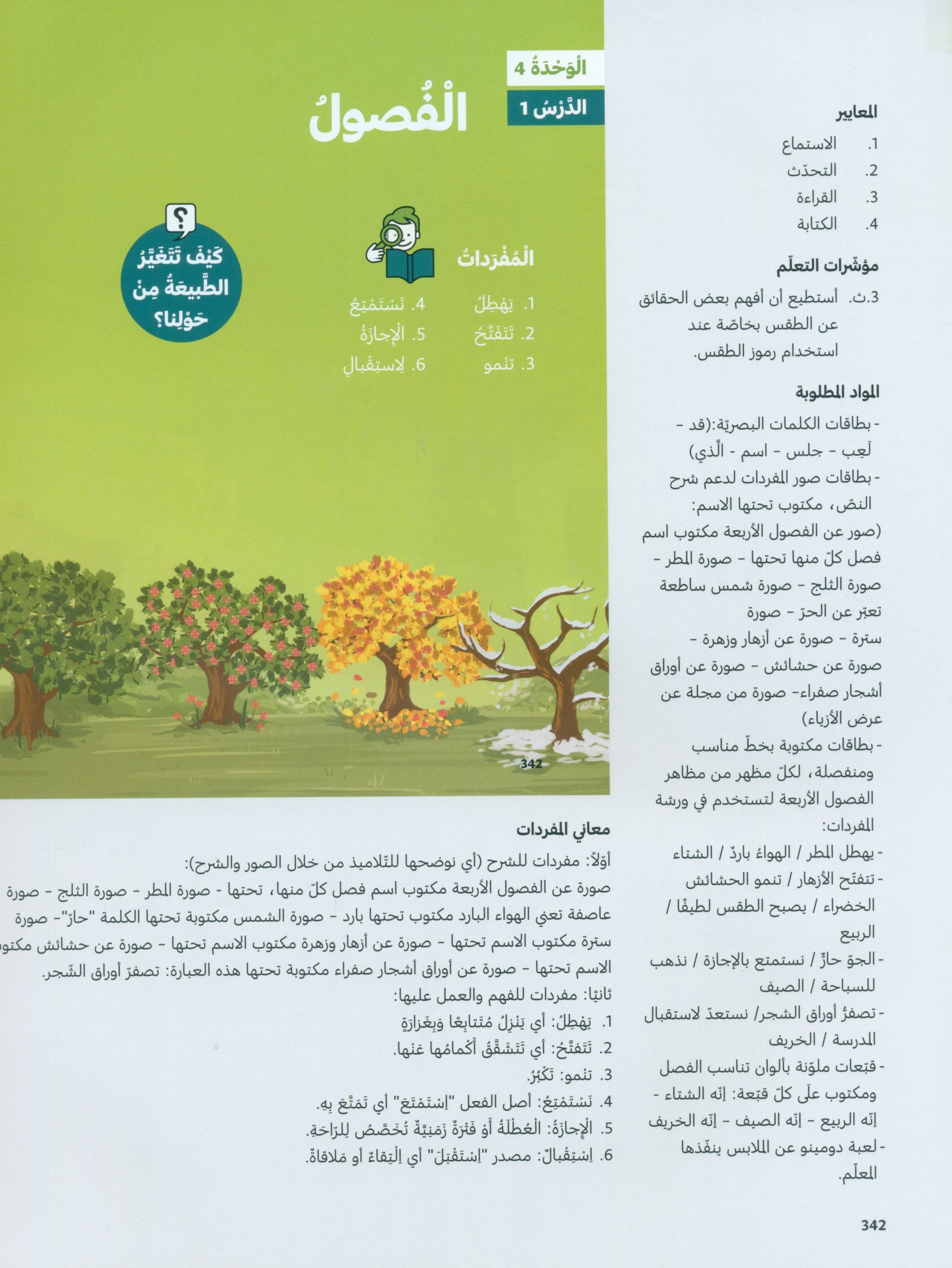In Arabic Teacher Guide: Grade 3 Part 2 بالعربي