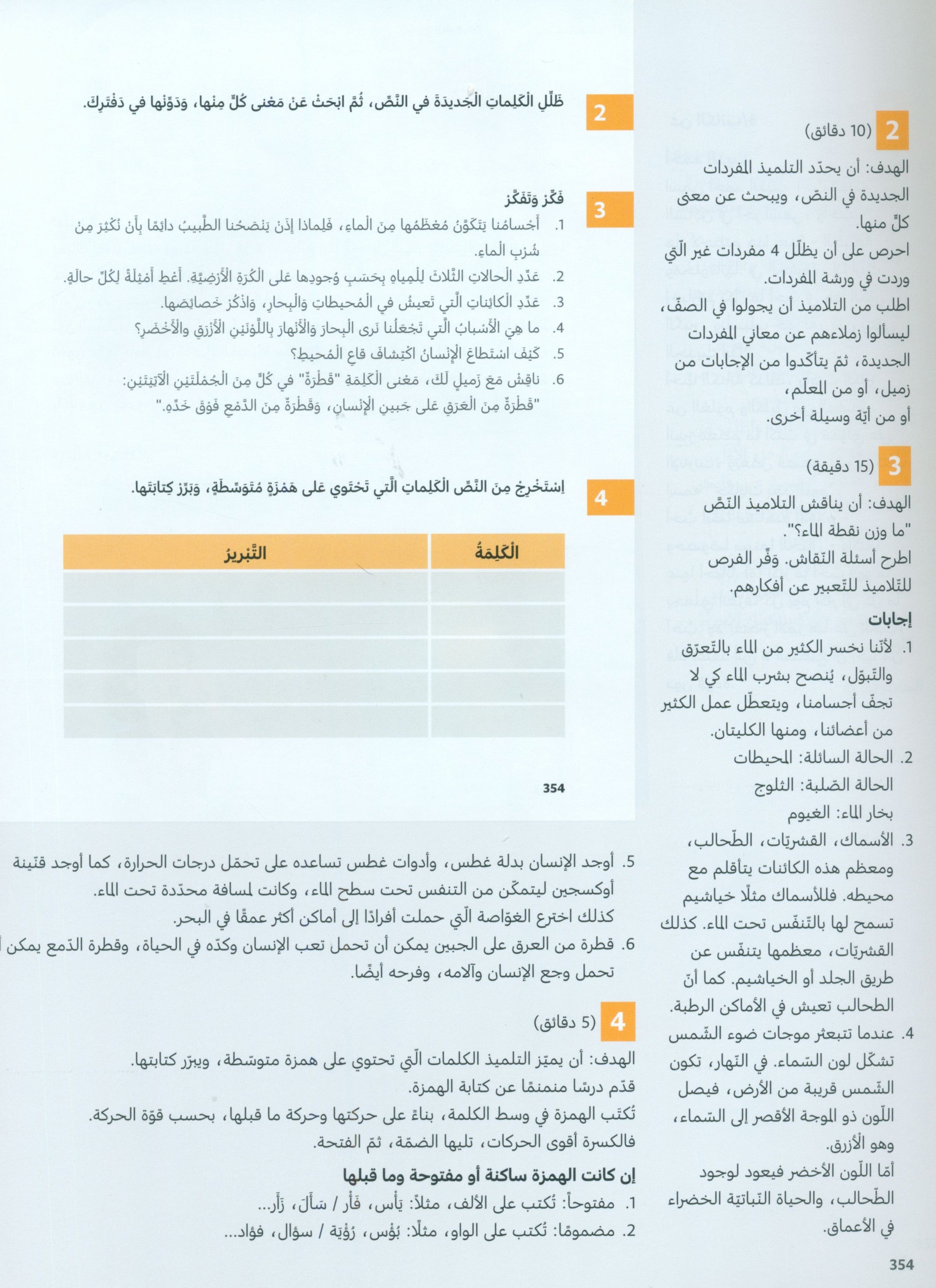 In Arabic Teacher Guide: Grade 6 Part 2 بالعربي