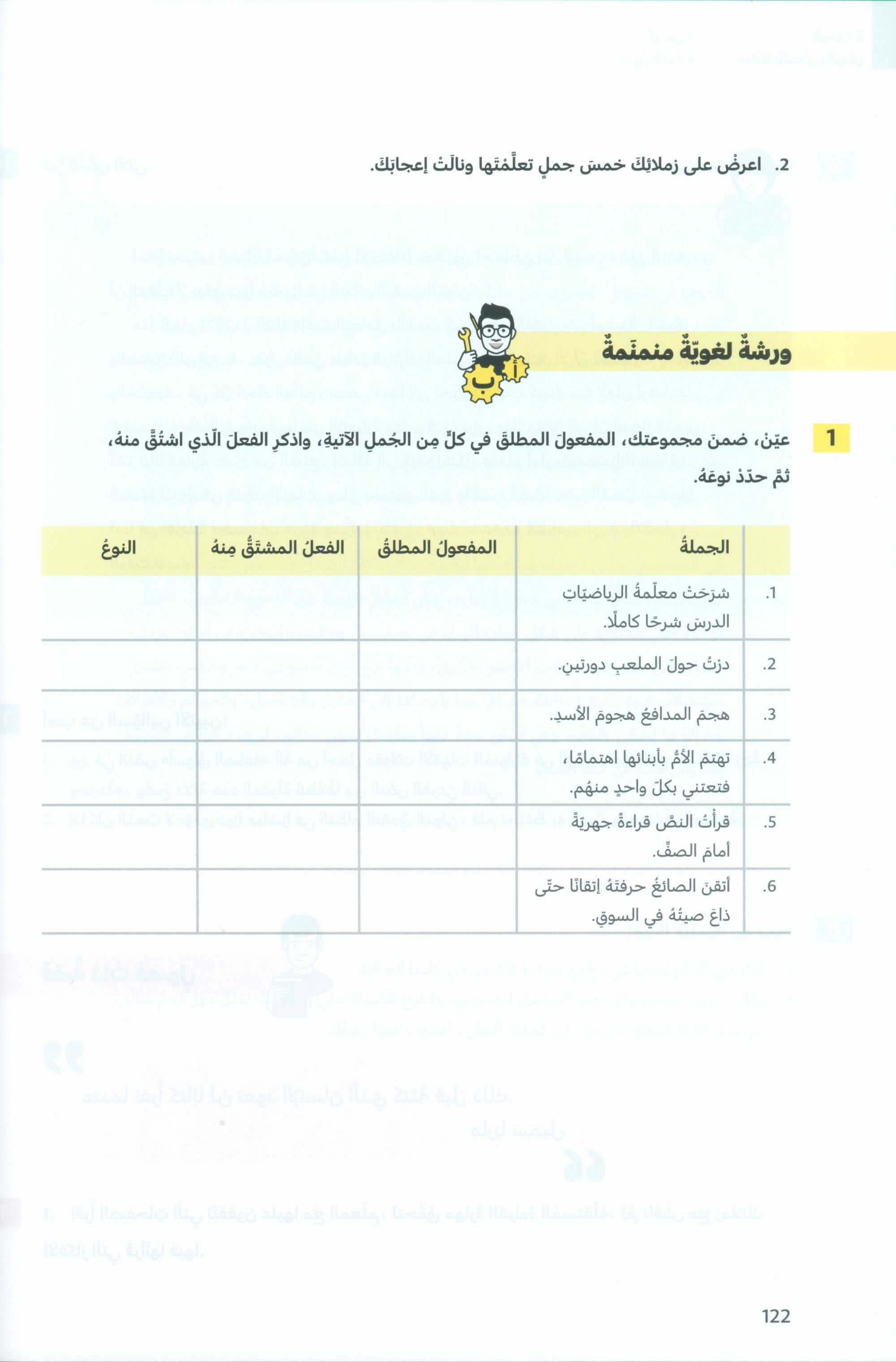 In Arabic Textbook: Grade 7 Part 1 بالعربي