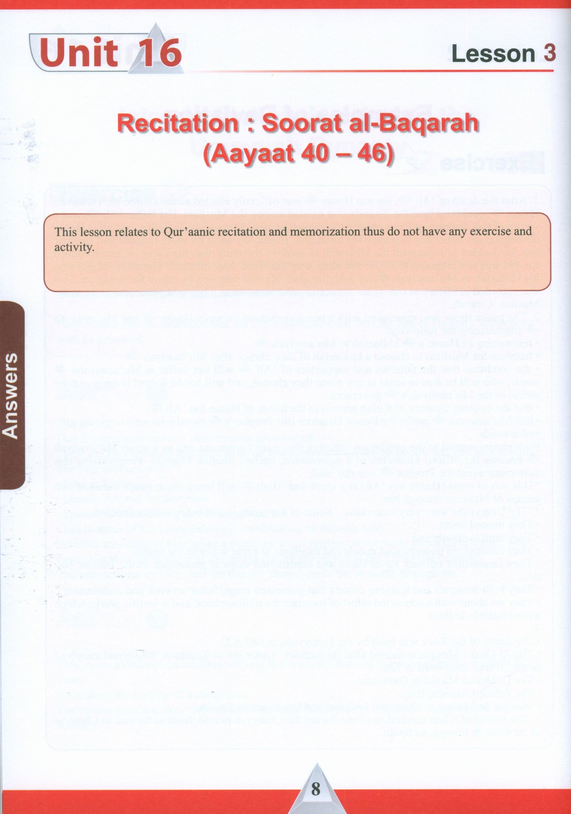 ICO Islamic Studies Teacher's Manual Level 10 Part 2